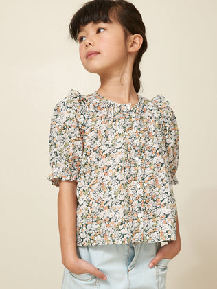 Girl's Shasta motif blouse made with Liberty fabric