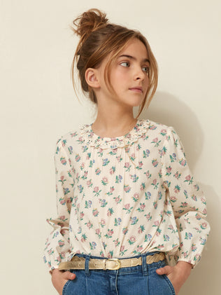 Girl's Suzy print blouse