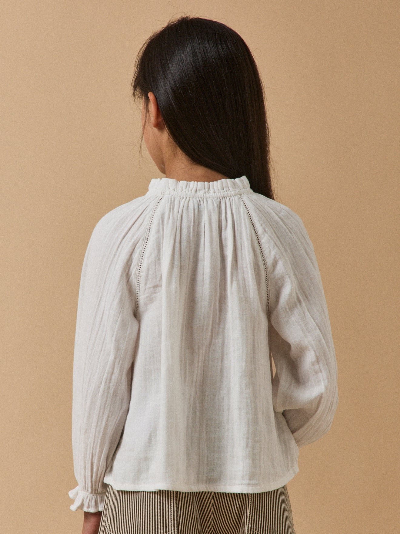 Blouse Fille en gaze de coton