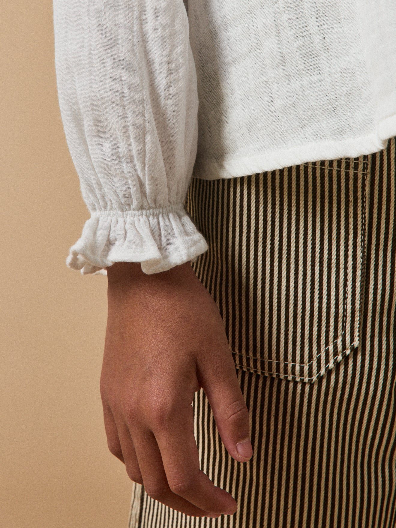 Blouse Fille en gaze de coton