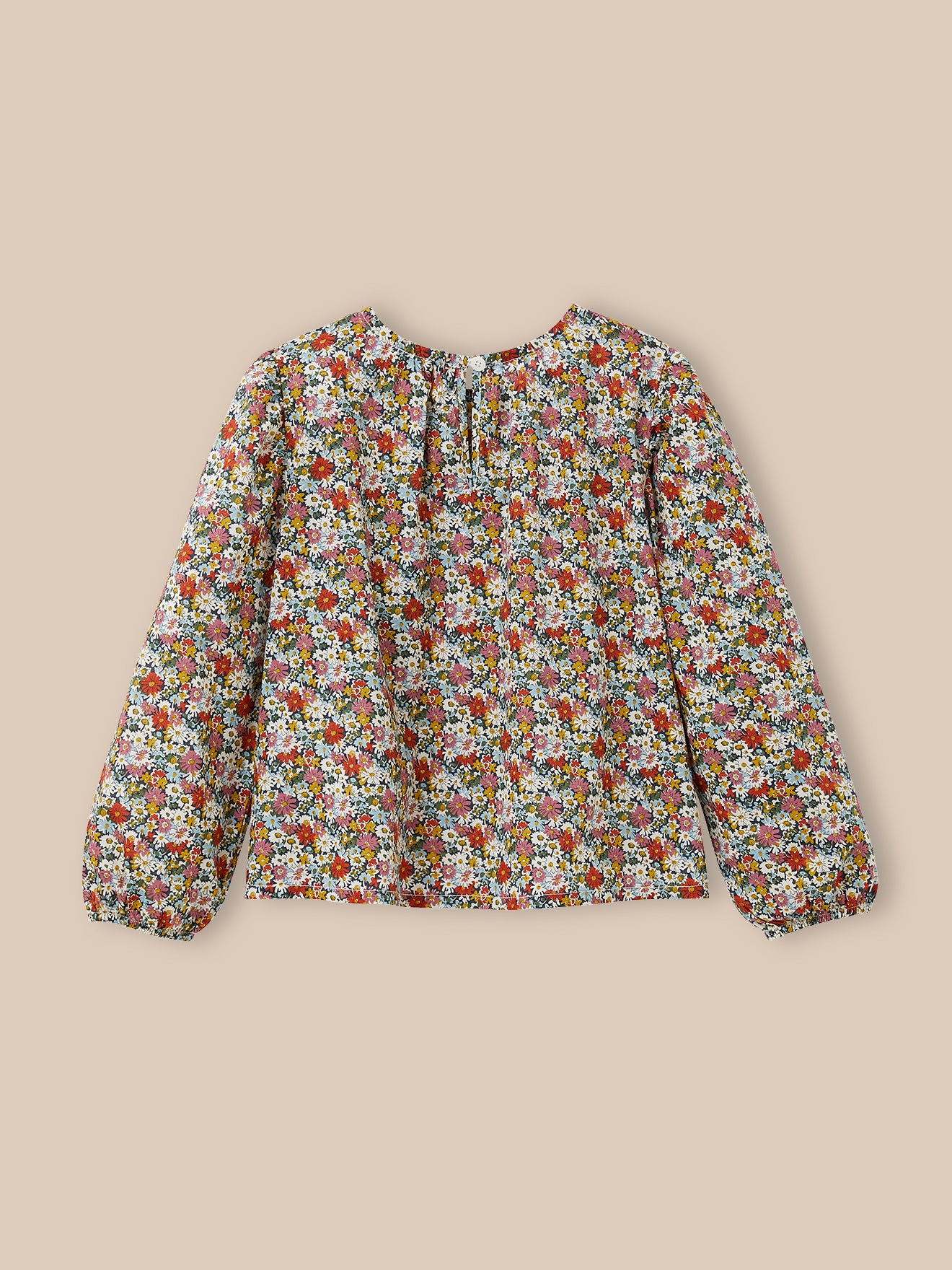 Girl's Libby-motif blouse made with Liberty fabric