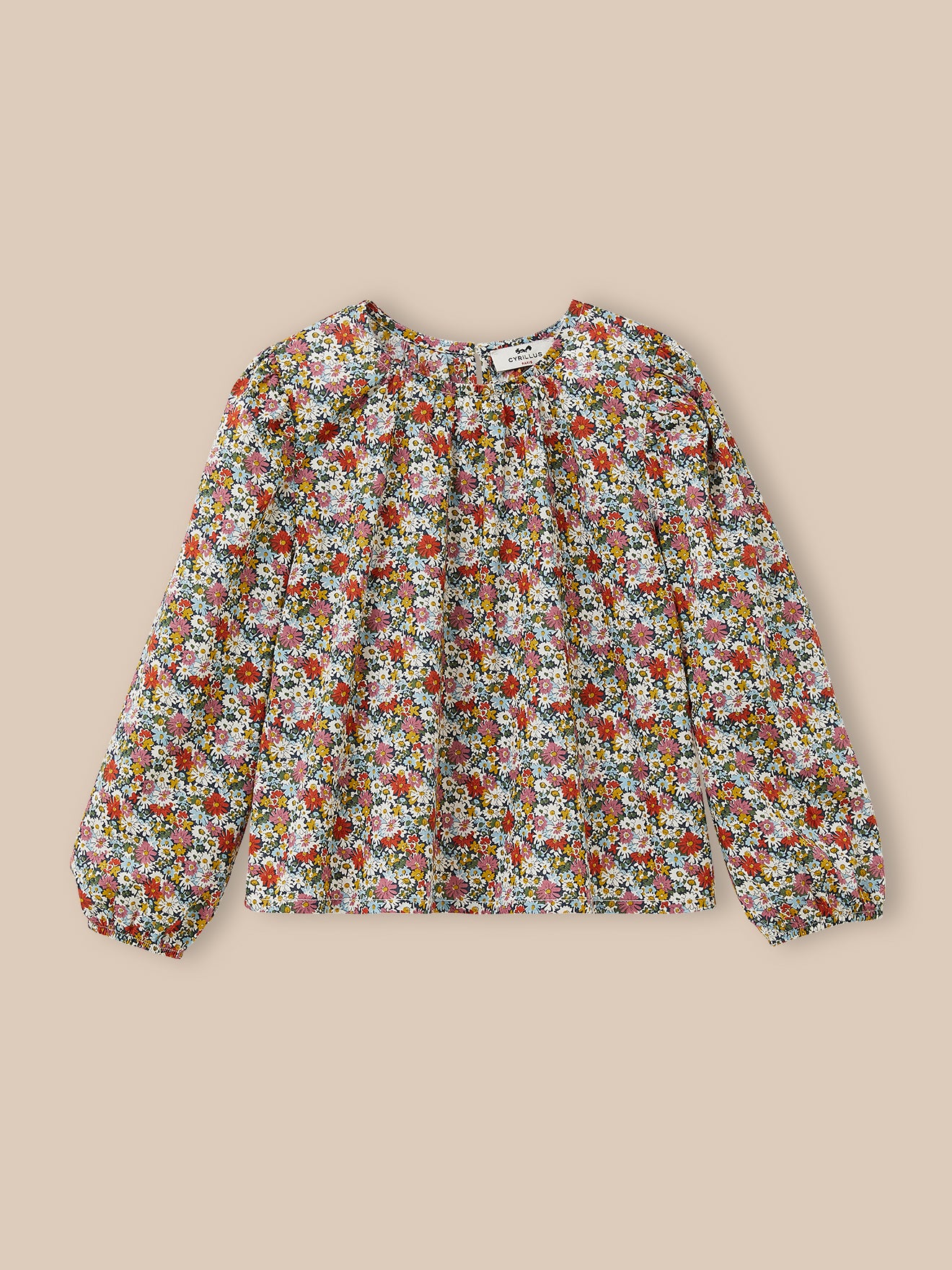 Girl's Libby-motif blouse made with Liberty fabric
