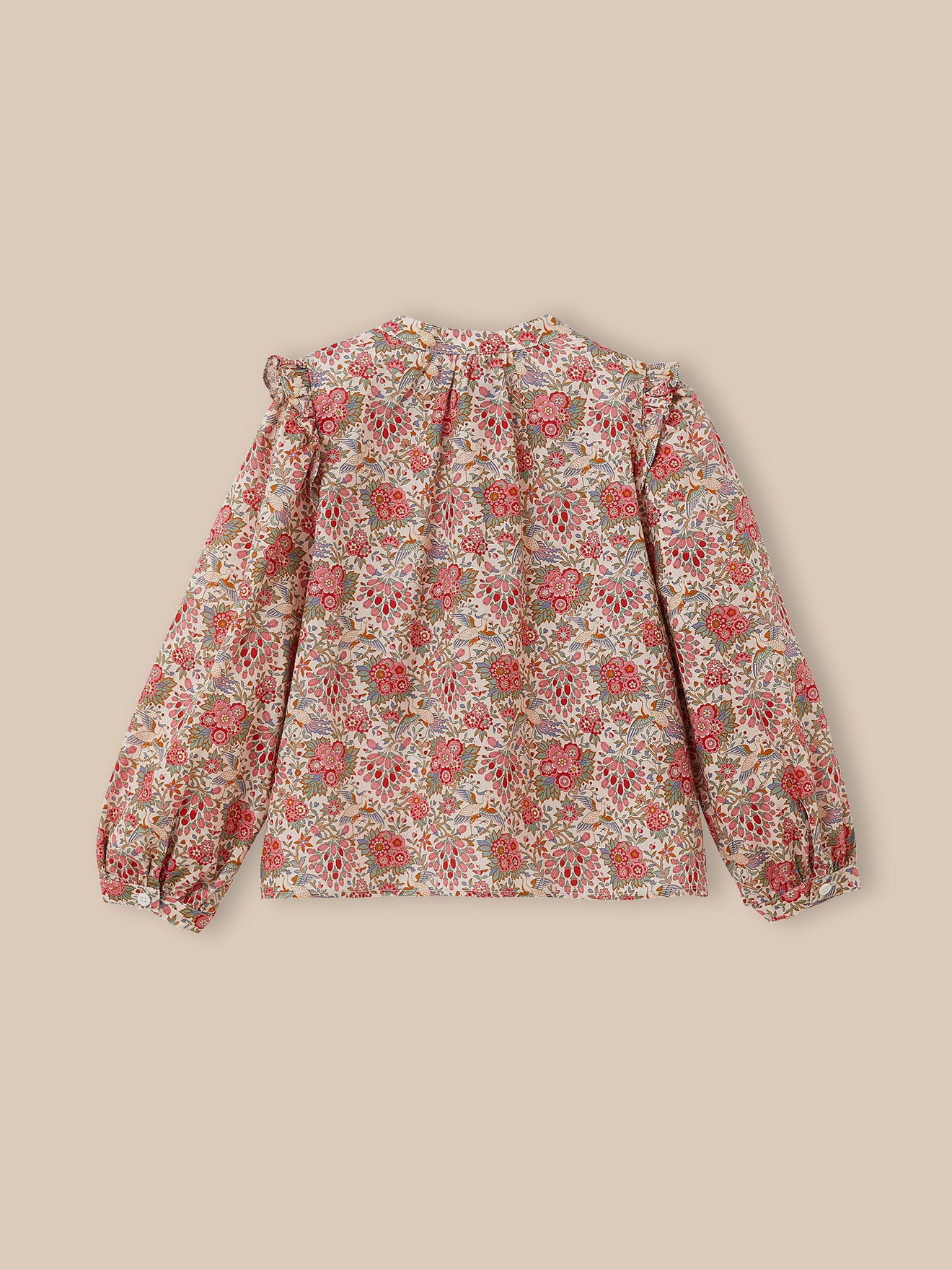 Girl's Dante-print shirt made with Liberty fabric