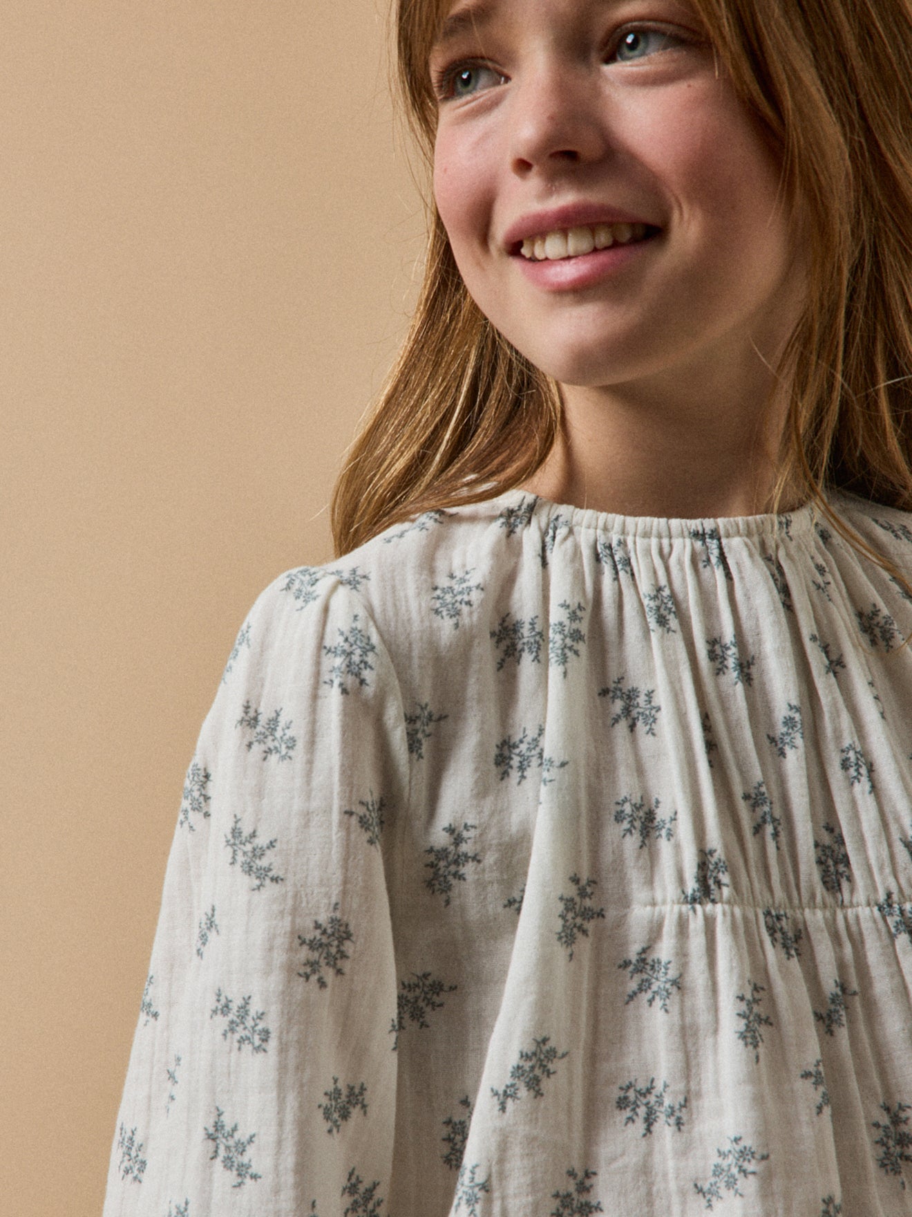 Blouse en gaze Fille imprimé Suzanne