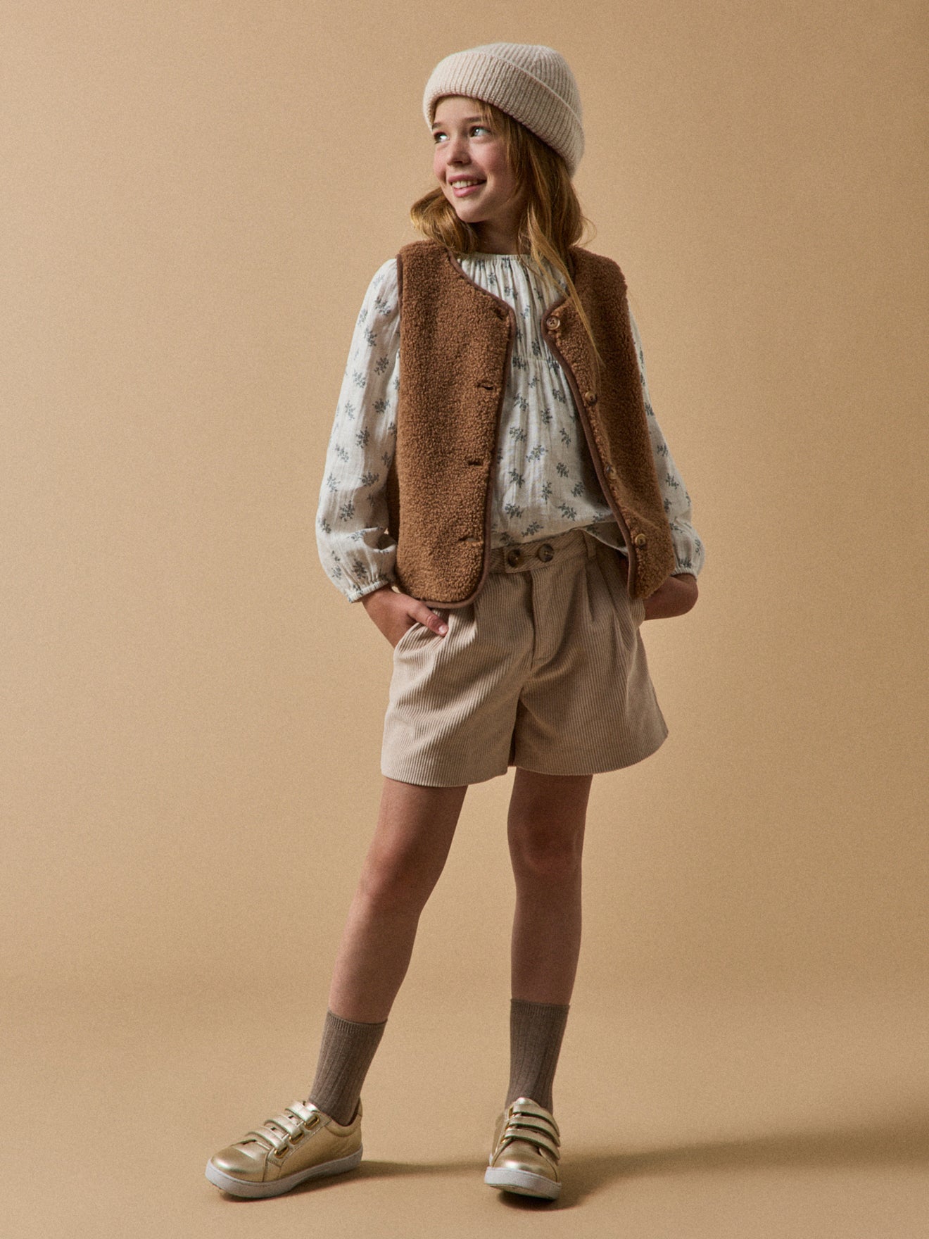 Blouse en gaze Fille imprimé Suzanne