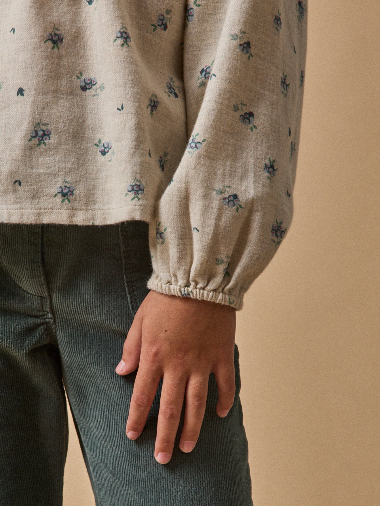 Blouse en flanelle de coton Fille