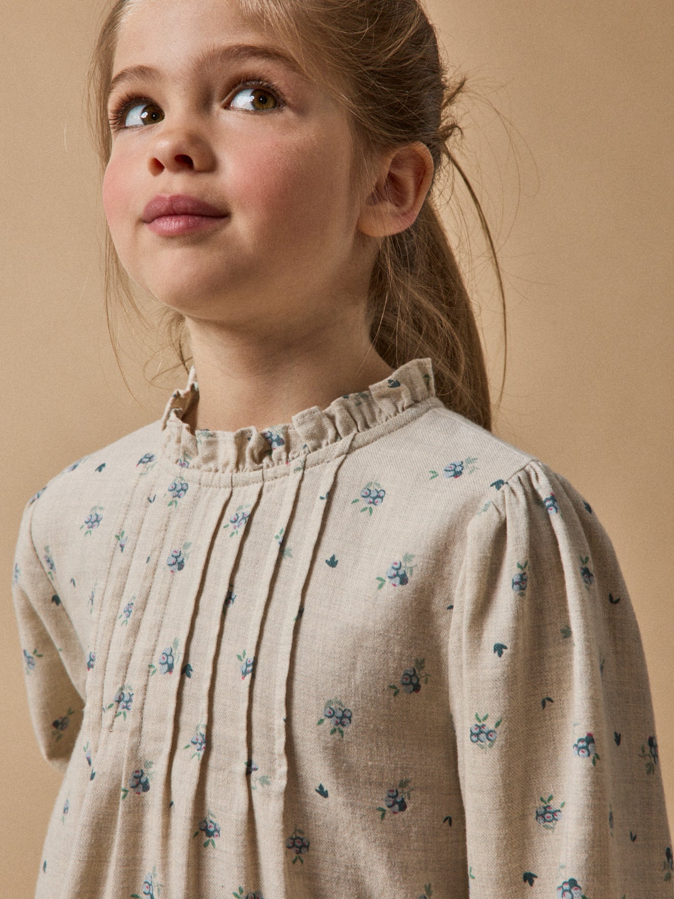 Blouse en flanelle de coton Fille