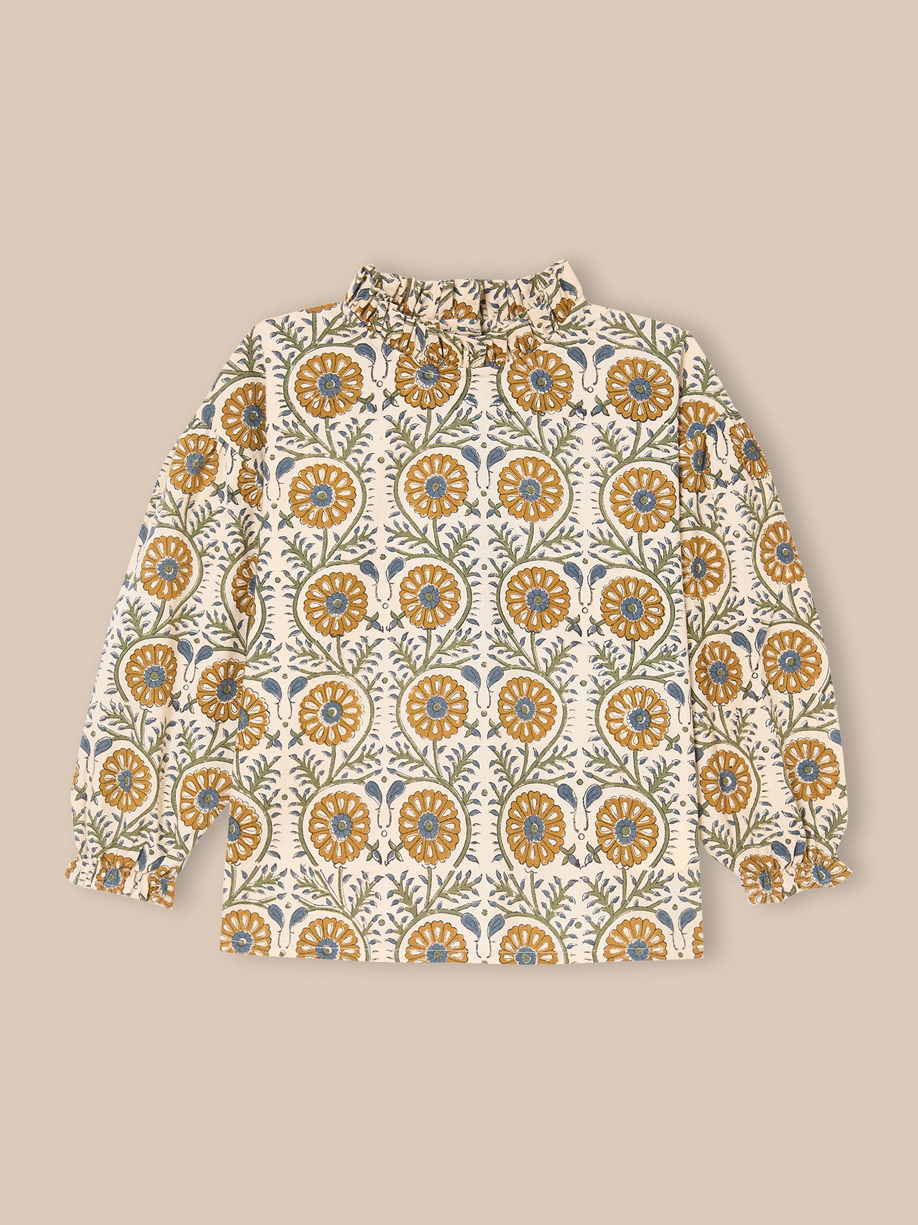 Girl's TILDAM floral blouse - Cyrillus x Apaches Collections