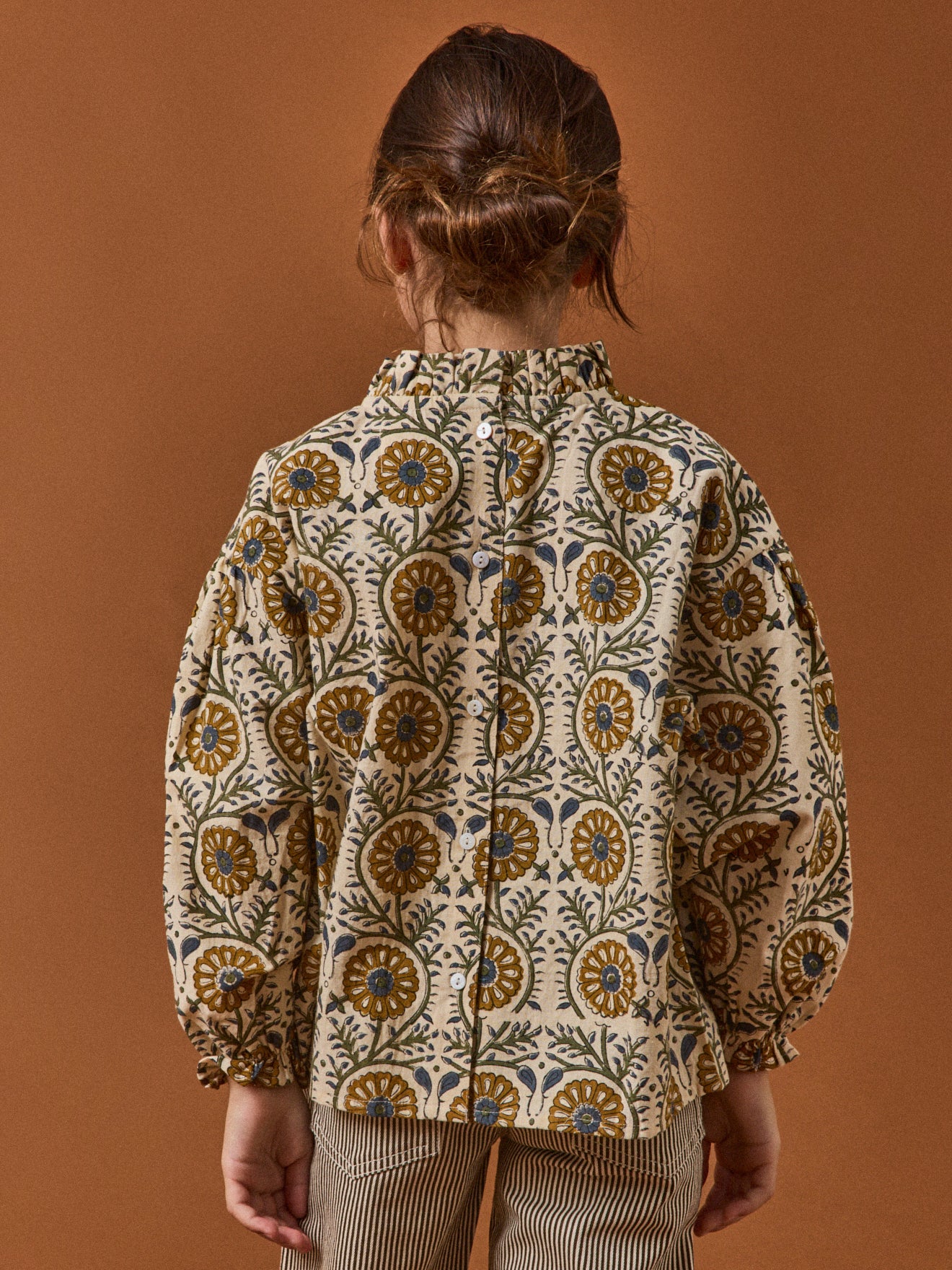 Girl's TILDAM floral blouse - Cyrillus x Apaches Collections