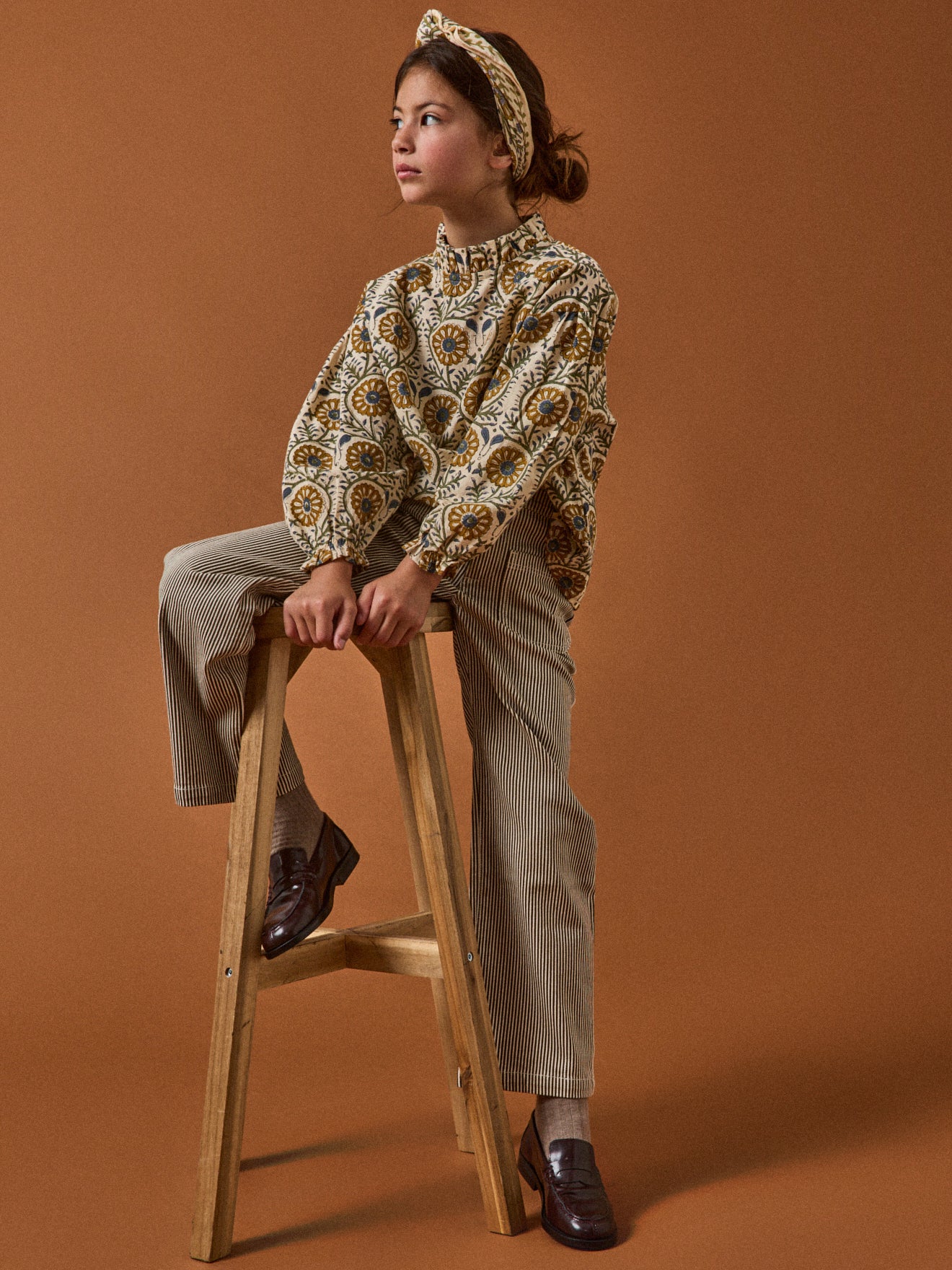 Girl's TILDAM floral blouse - Cyrillus x Apaches Collections