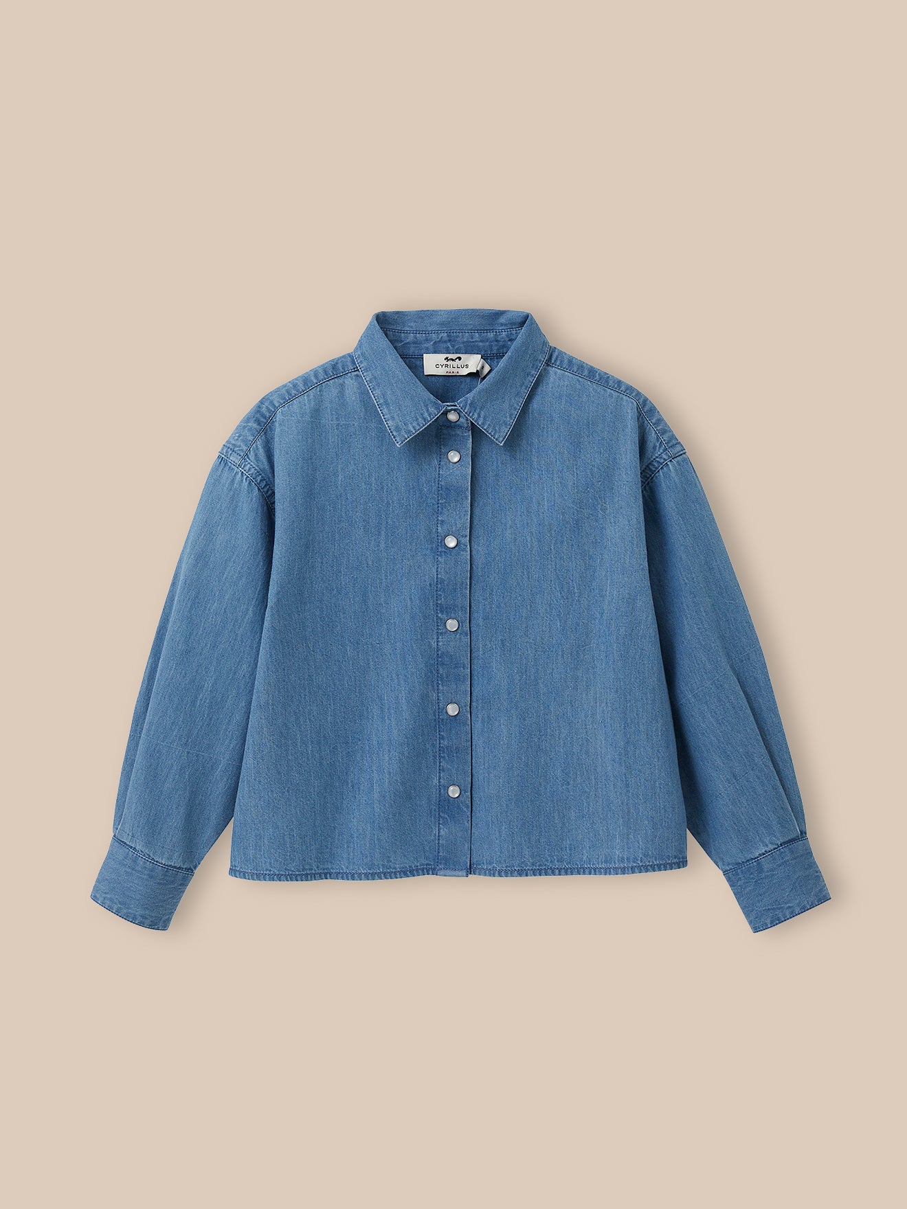 Girl's lightweight denim shirt