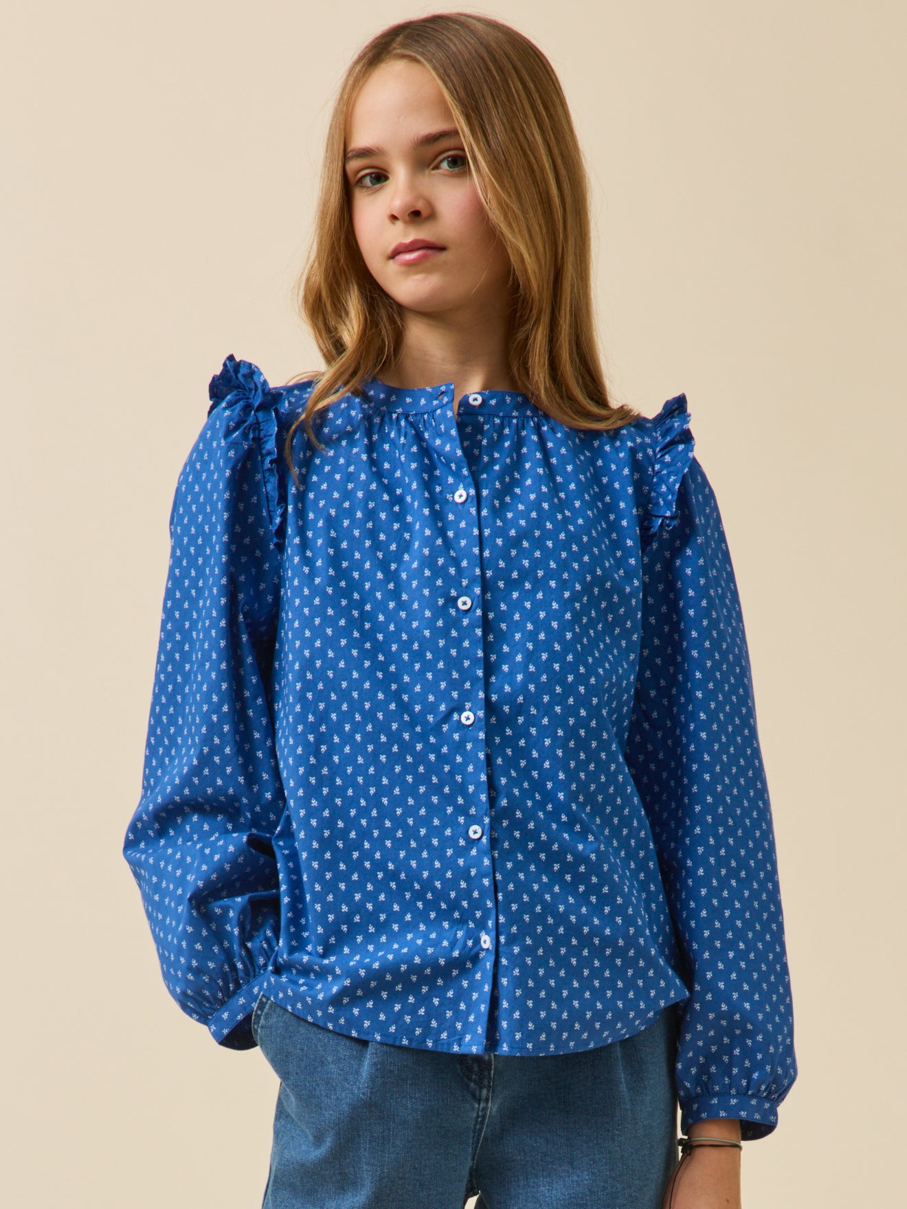 Girl's print blouse - The Junior Collection