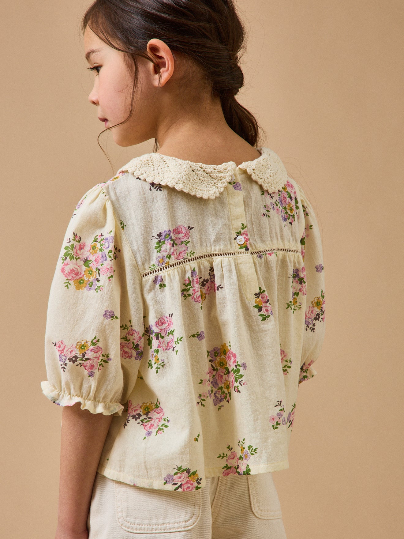 Girl's floral bouquet blouse - Cyrillus x Emile & Ida