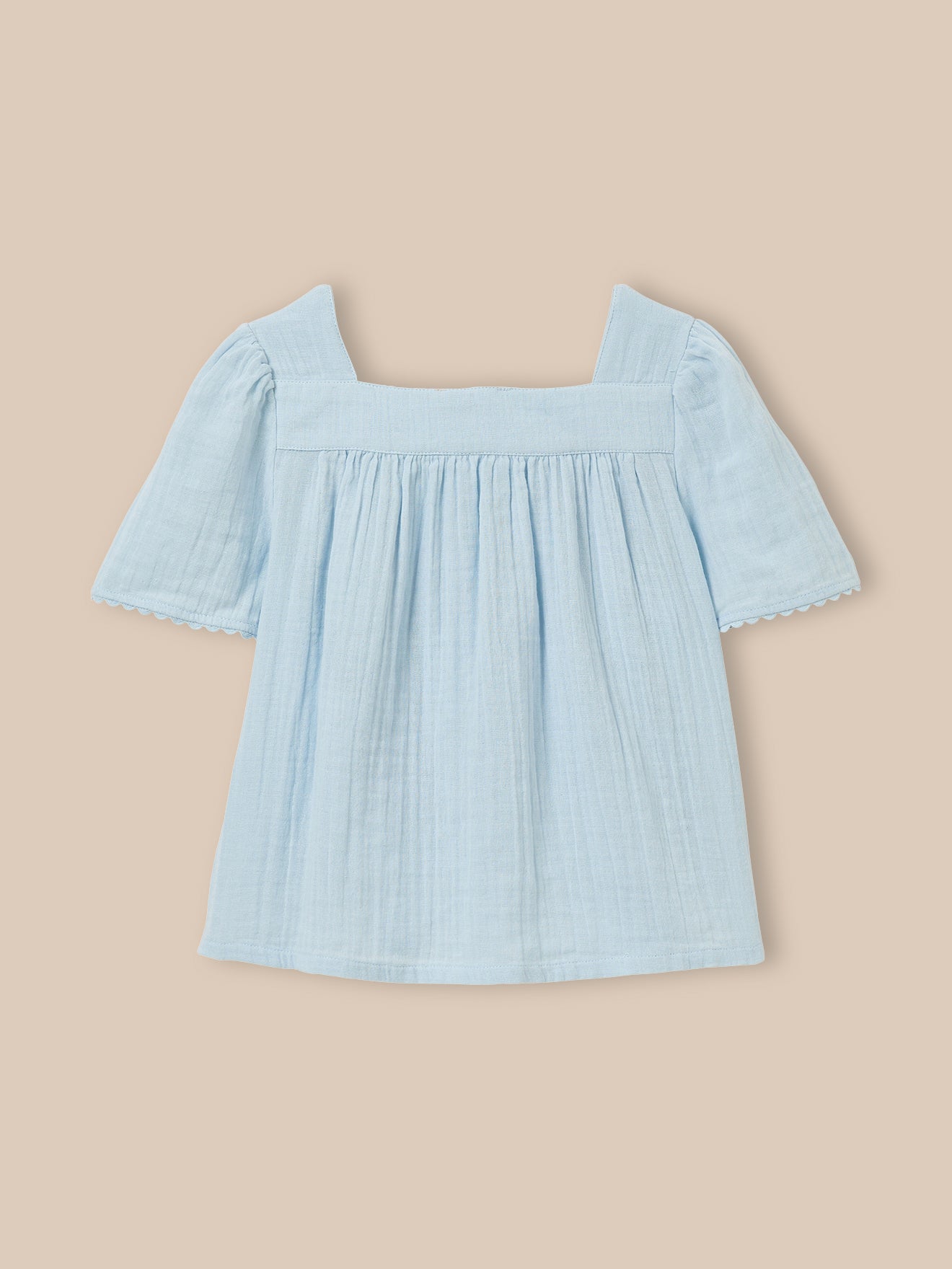 Girl's organic cotton gauze shirt