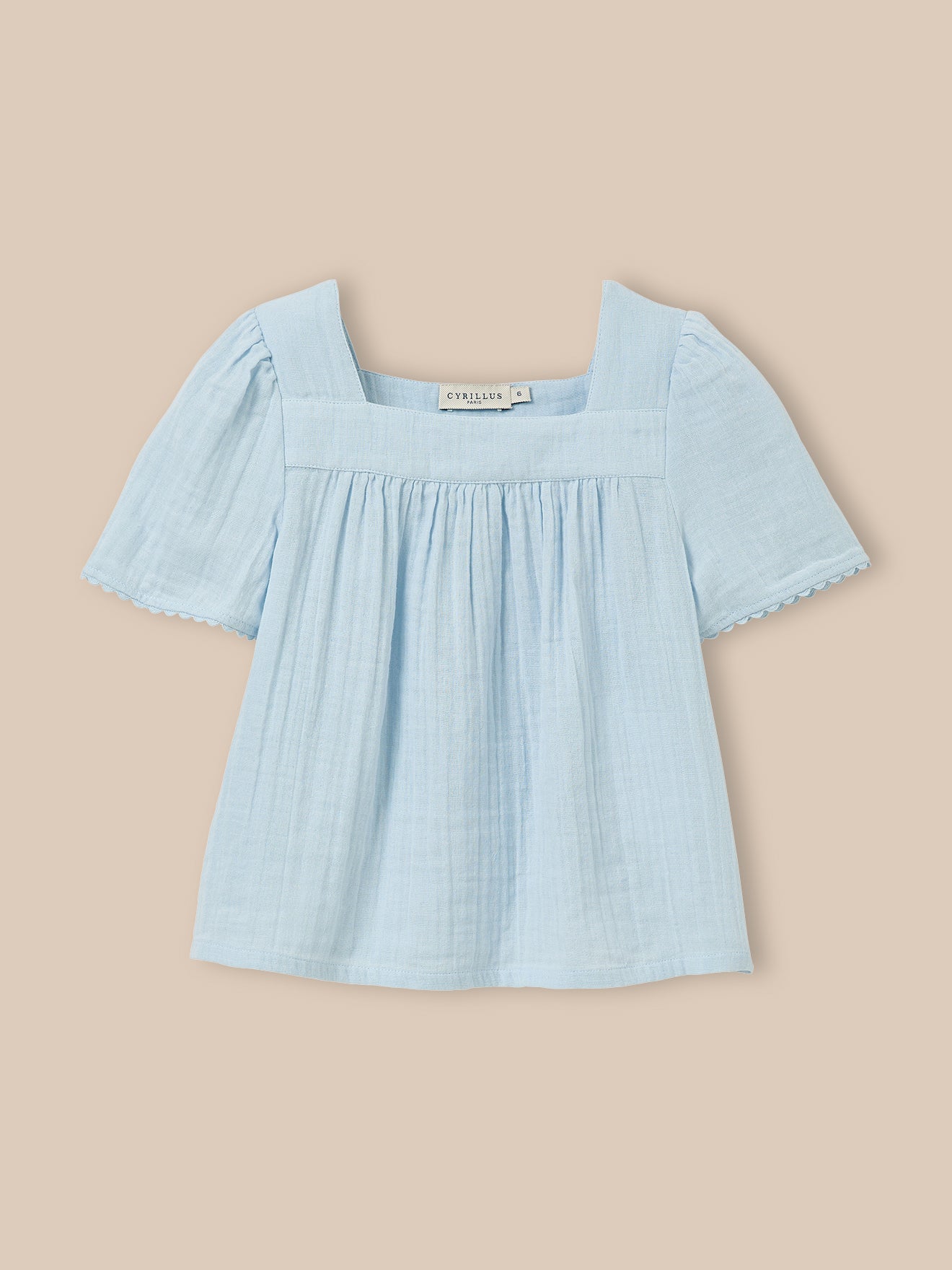 Girl's organic cotton gauze shirt