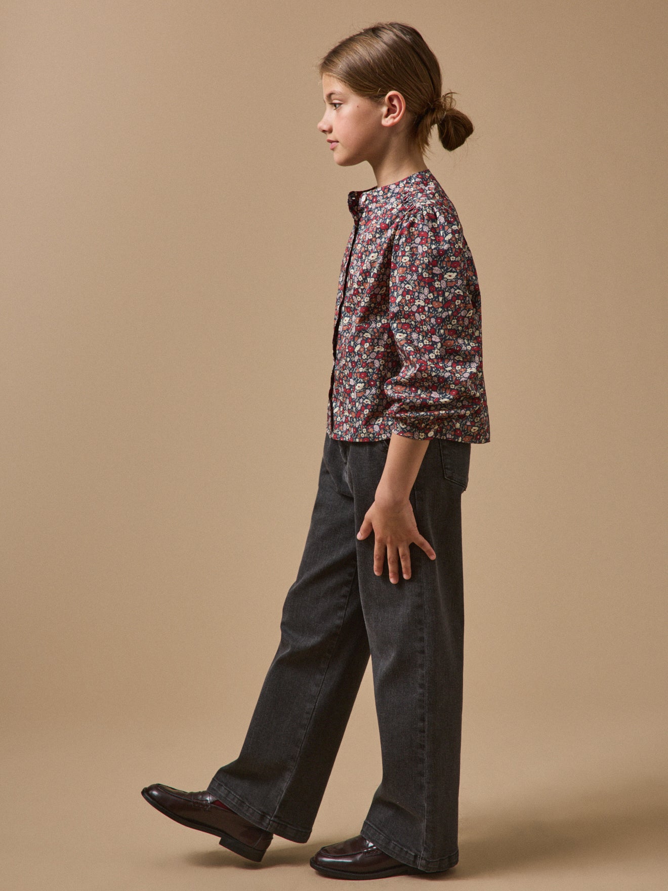 Girl's shirt made with Liberty fabric