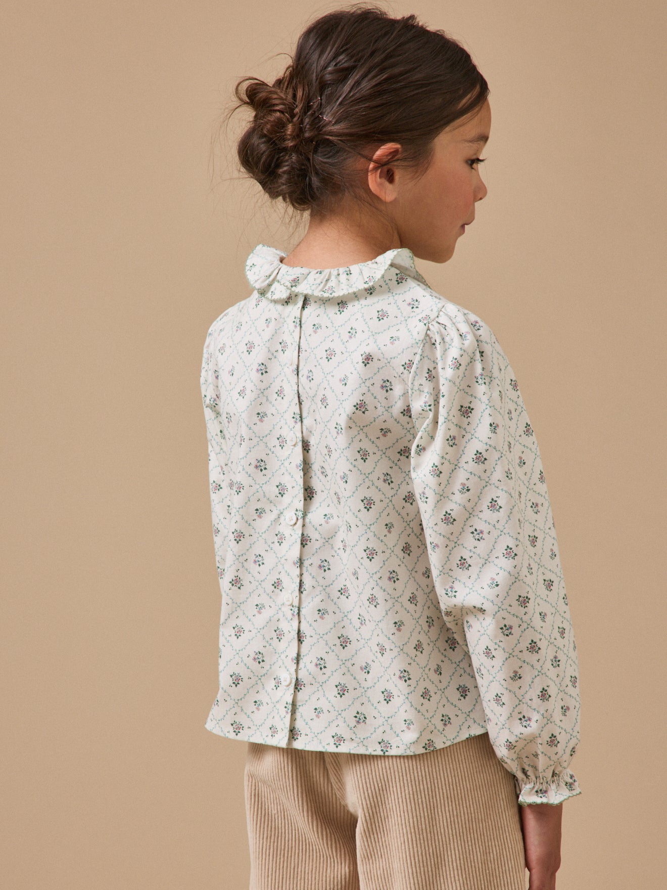 Girl's Solene print shirt