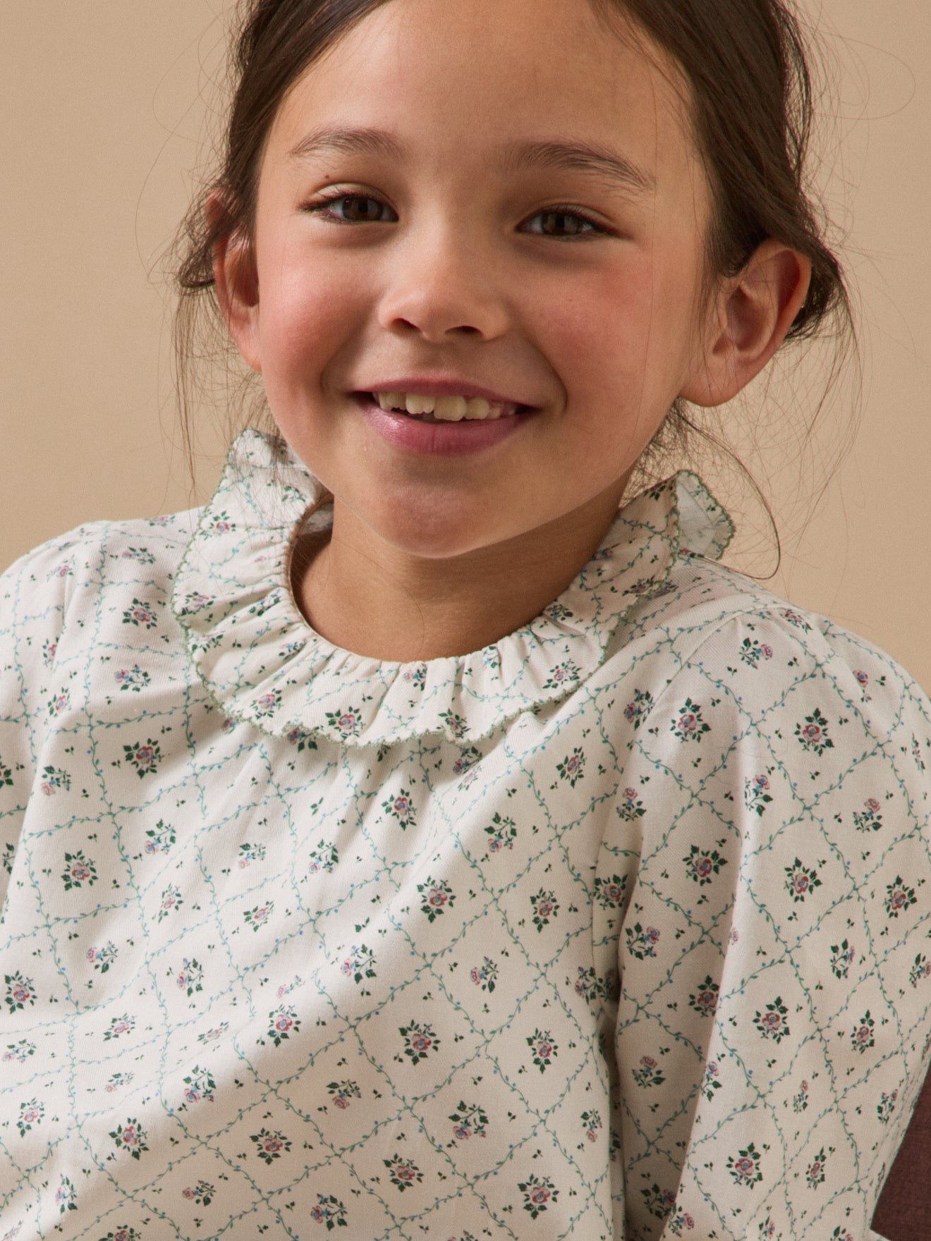 Girl's Solene print shirt