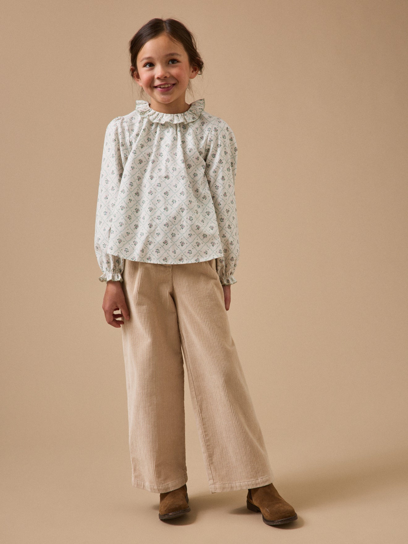 Girl's Solene print shirt