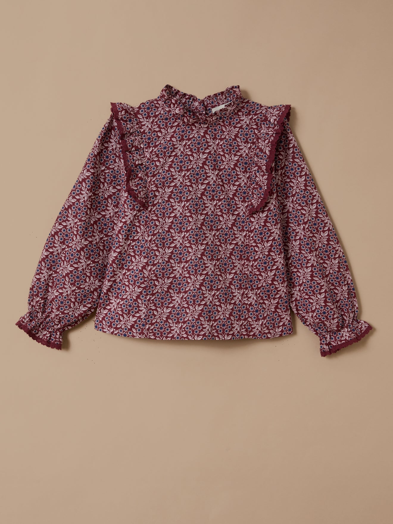 Girl's Ophelia-print blouse