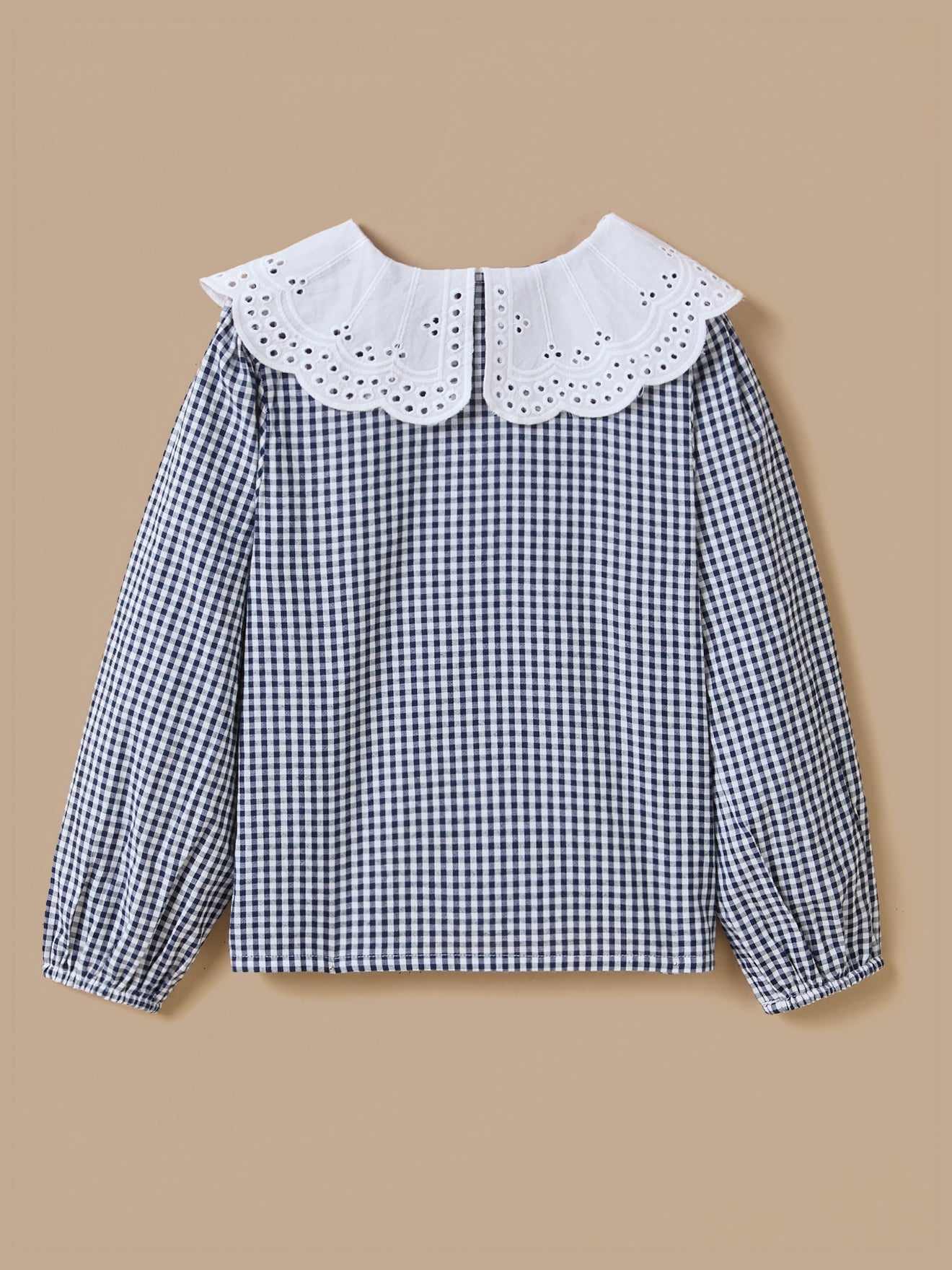 Girl's gingham check shirt