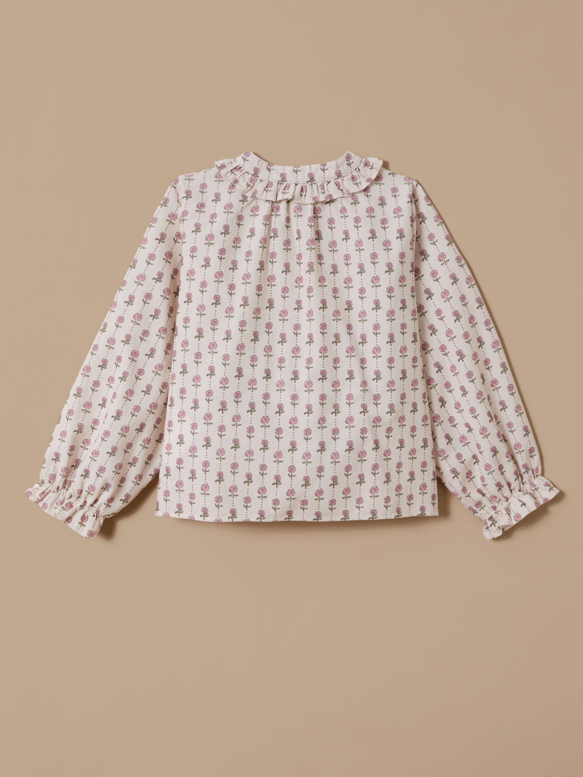 Chemise imprimée en velours Fille
