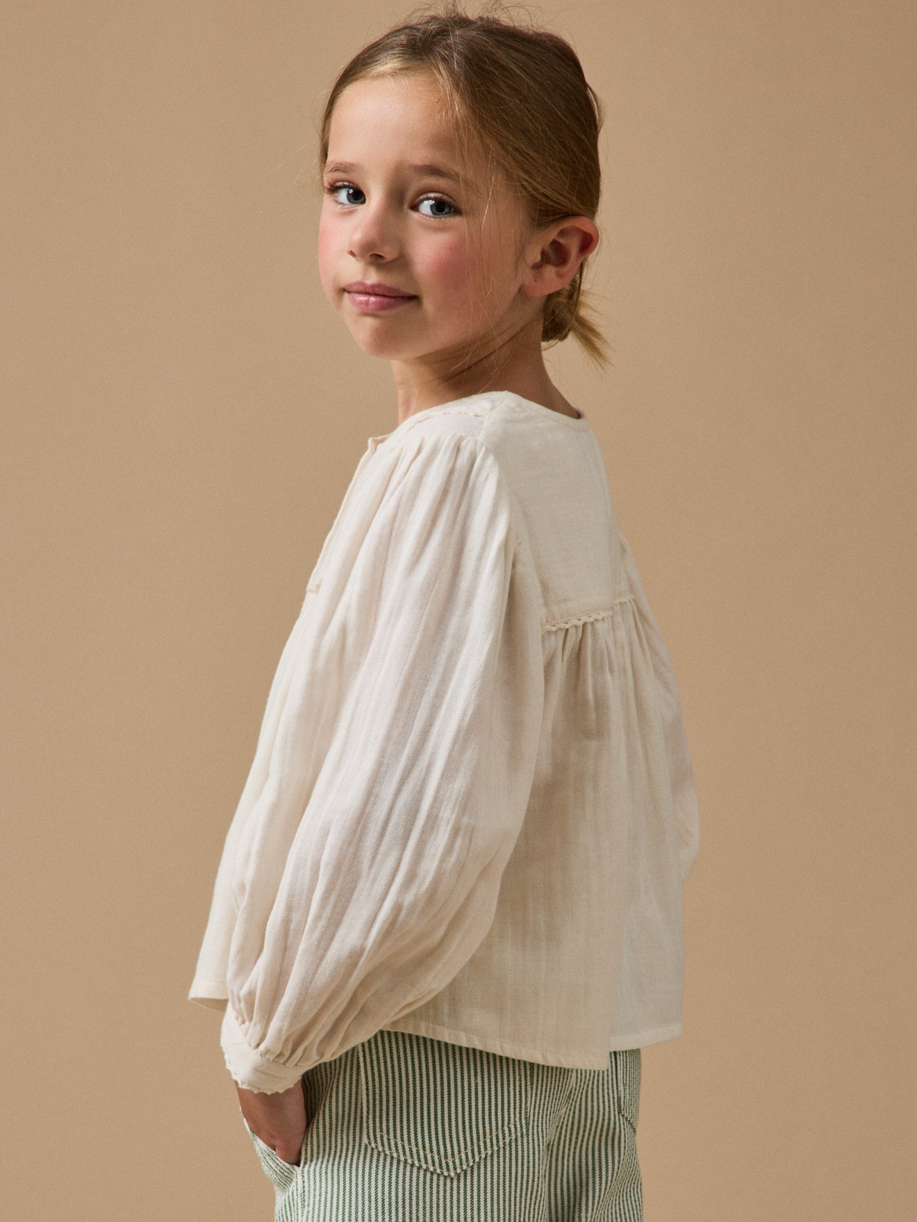 Girl's cheesecloth blouse