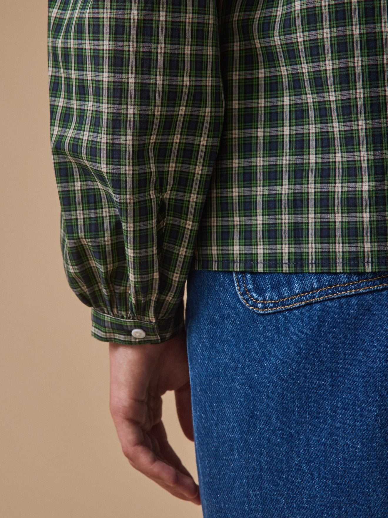 Girl's checked shirt