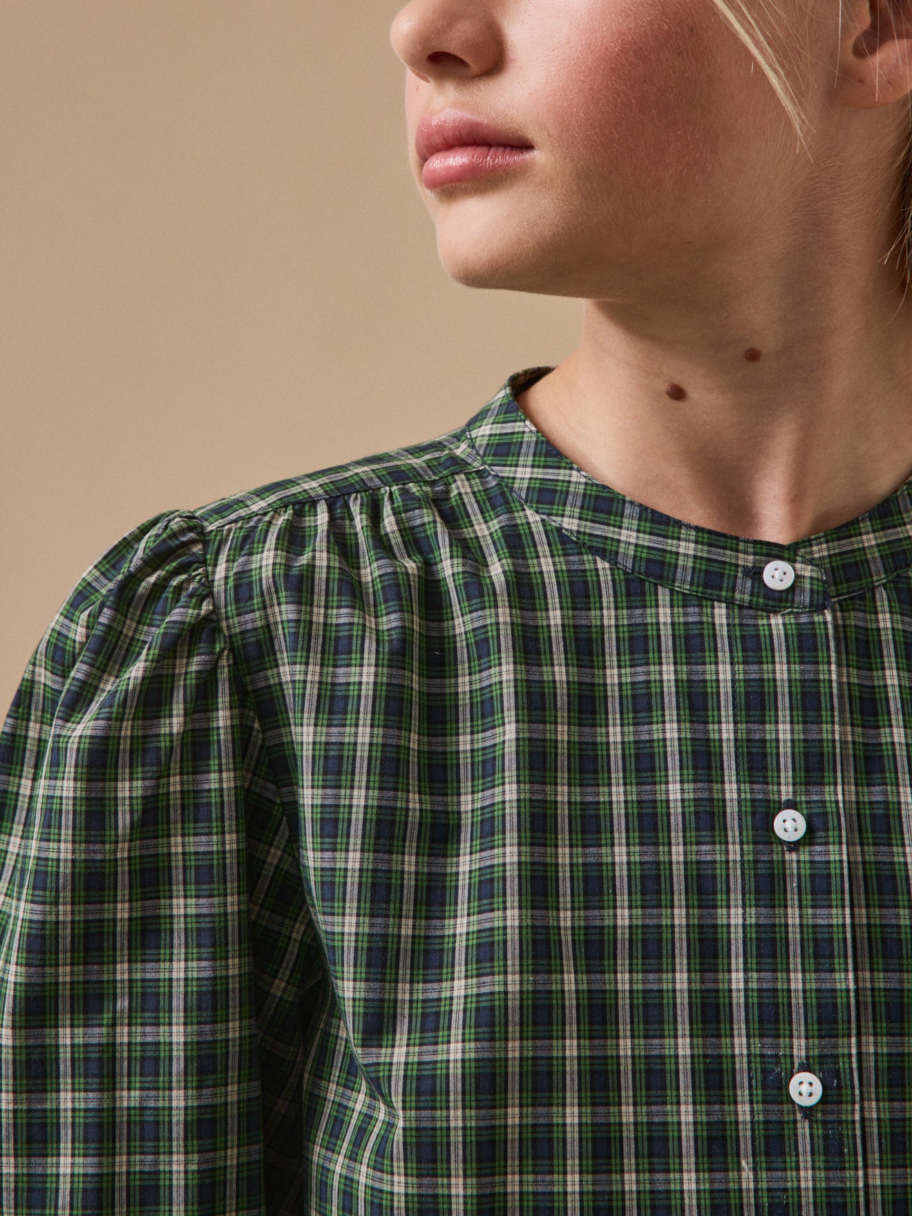 Girl's checked shirt