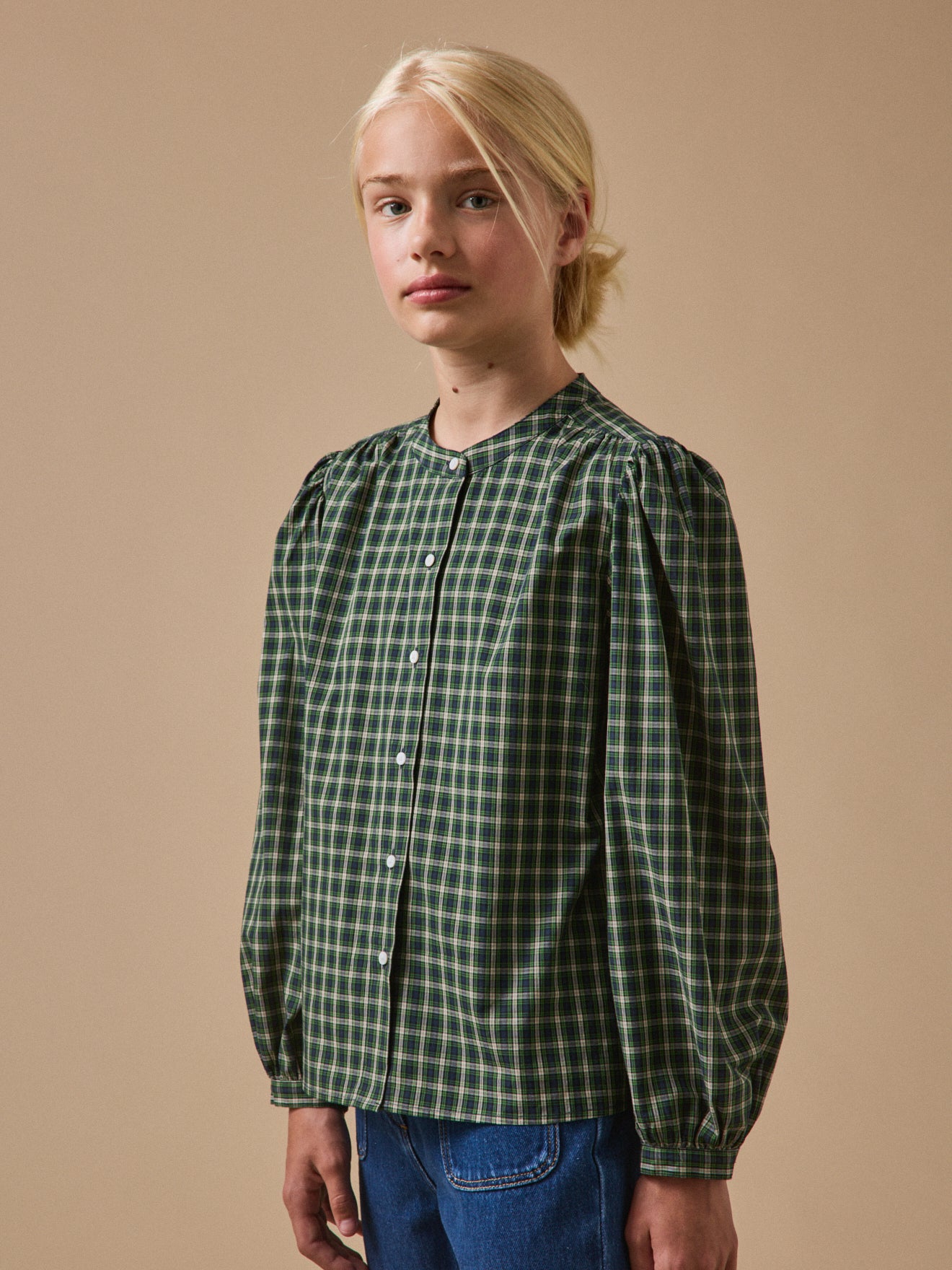 Girl's checked shirt