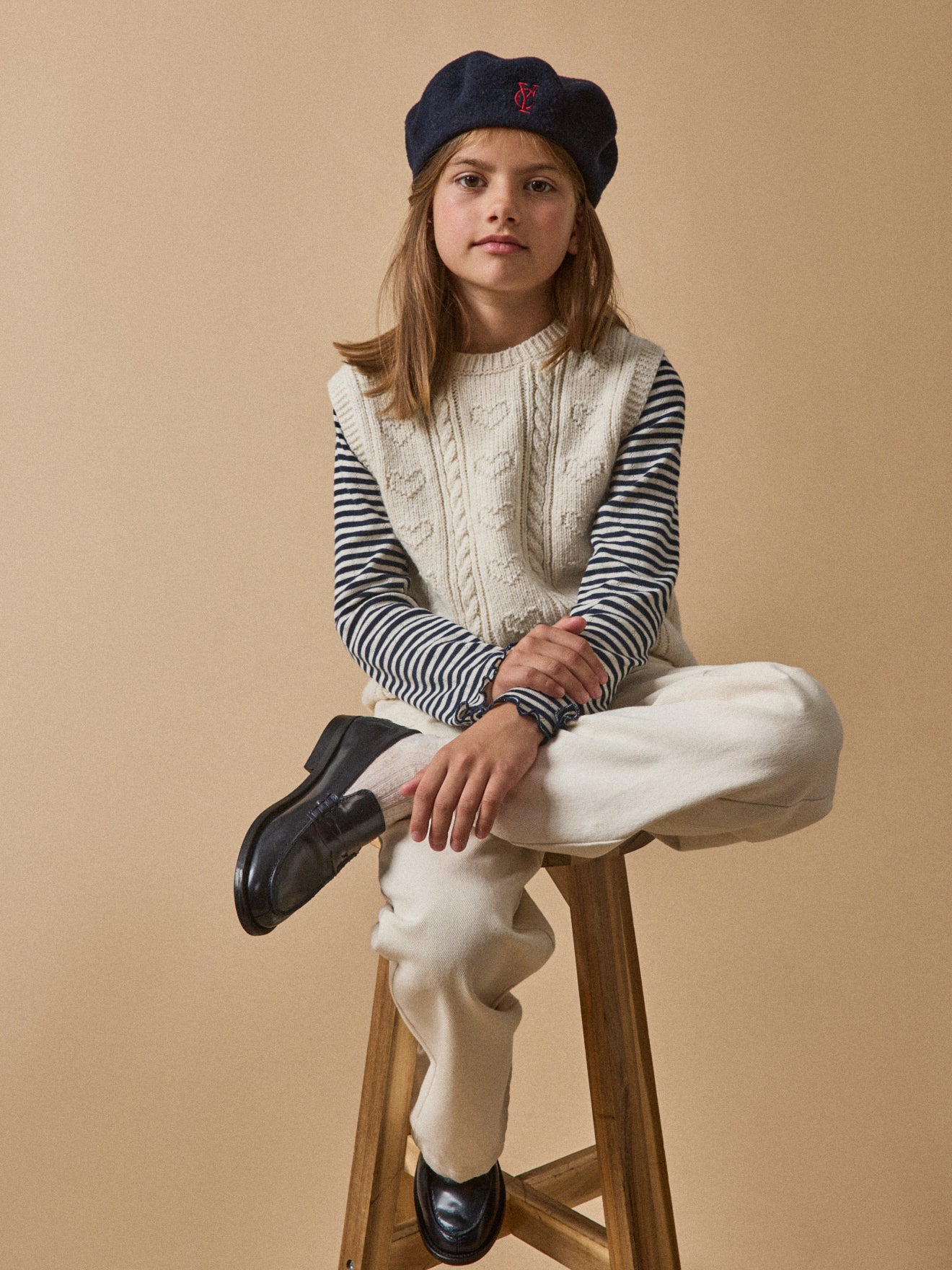 Pull sans manches Fille - Laine RWS*