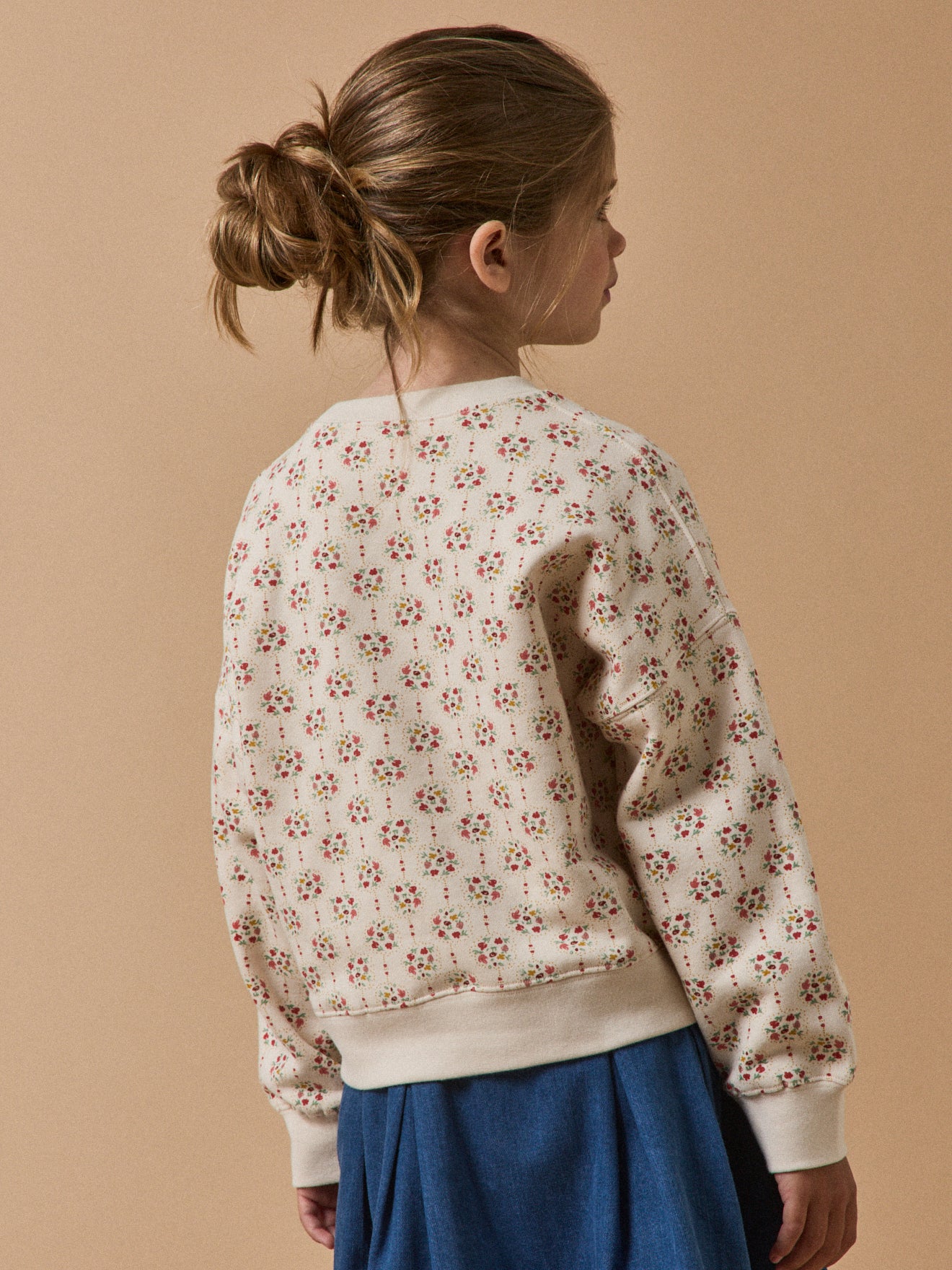 Girl's Charline print organic cotton sweatshirt