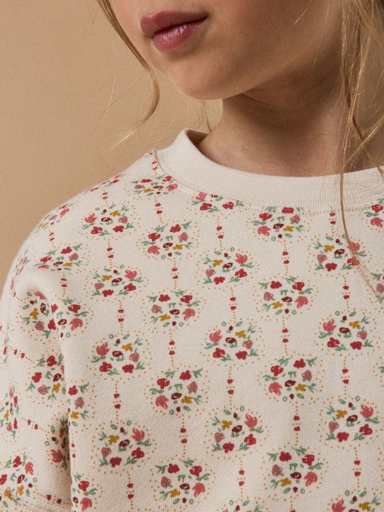 Girl's Charline print organic cotton sweatshirt