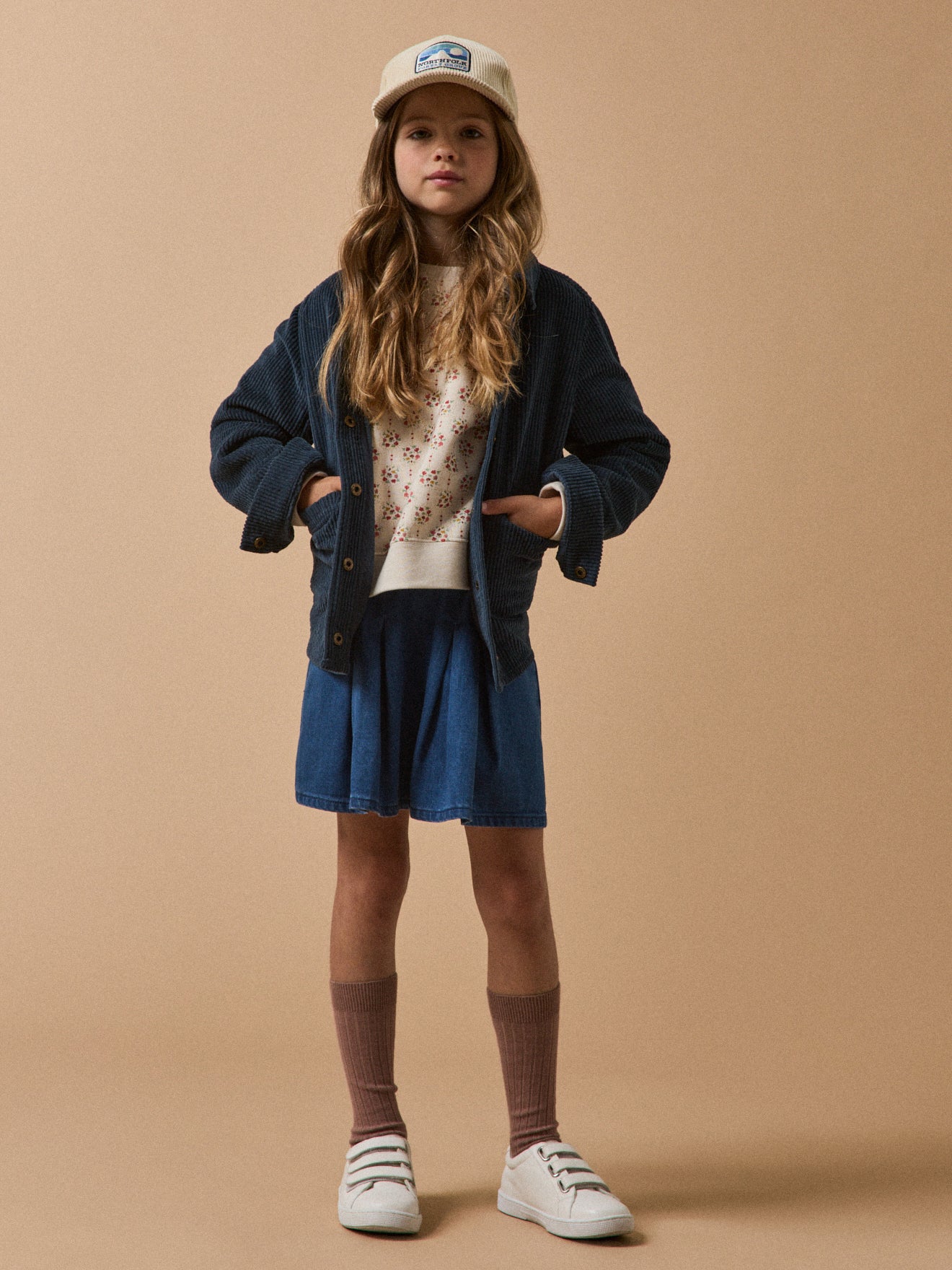 Girl's Charline print organic cotton sweatshirt