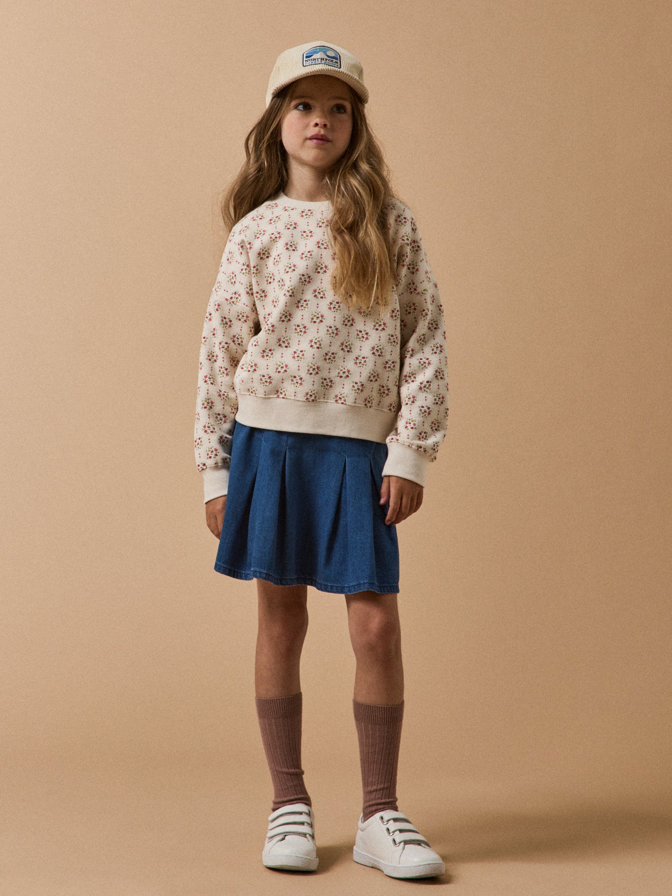 Girl's Charline print organic cotton sweatshirt