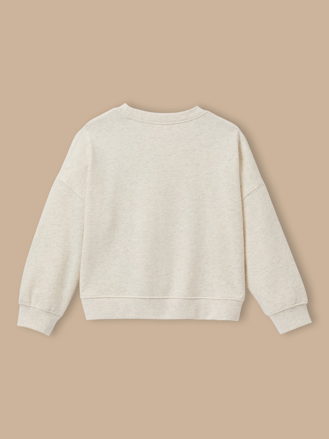 Girl's lettered organic cotton sweatshirt