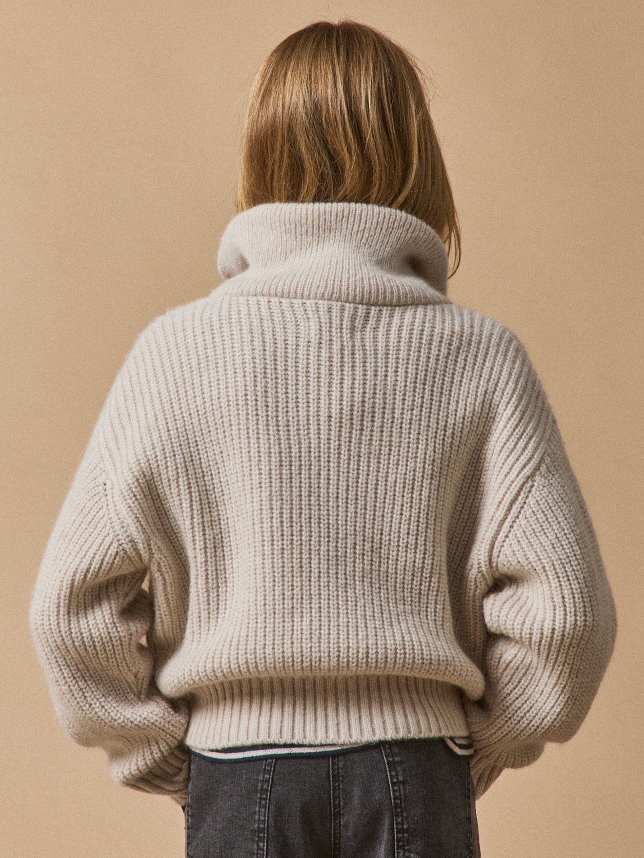 Girl's high-neck sweater
