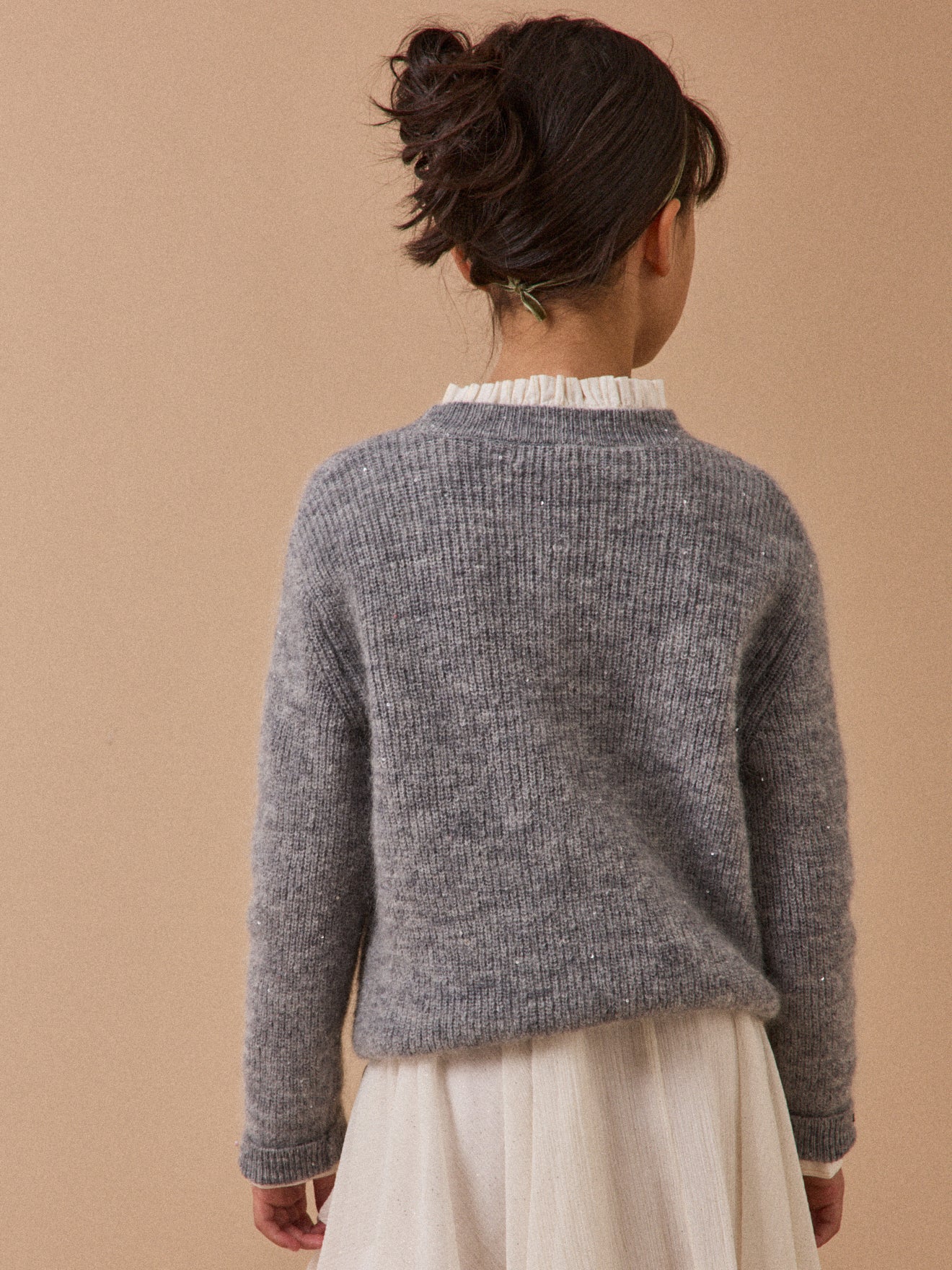 Girl's wool and mohair sweater