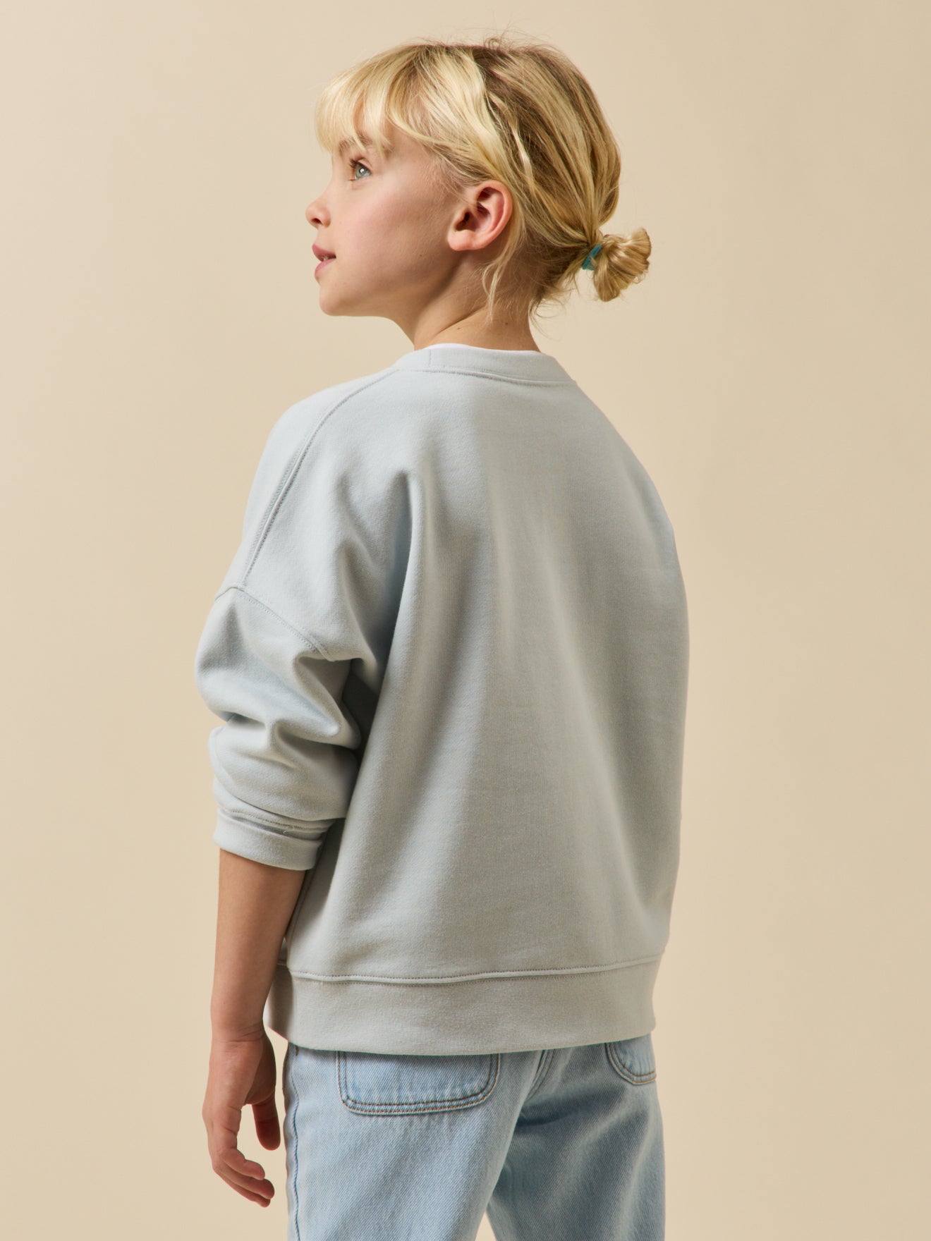 Sweat Fille à message en tissu Liberty - Coton biologique