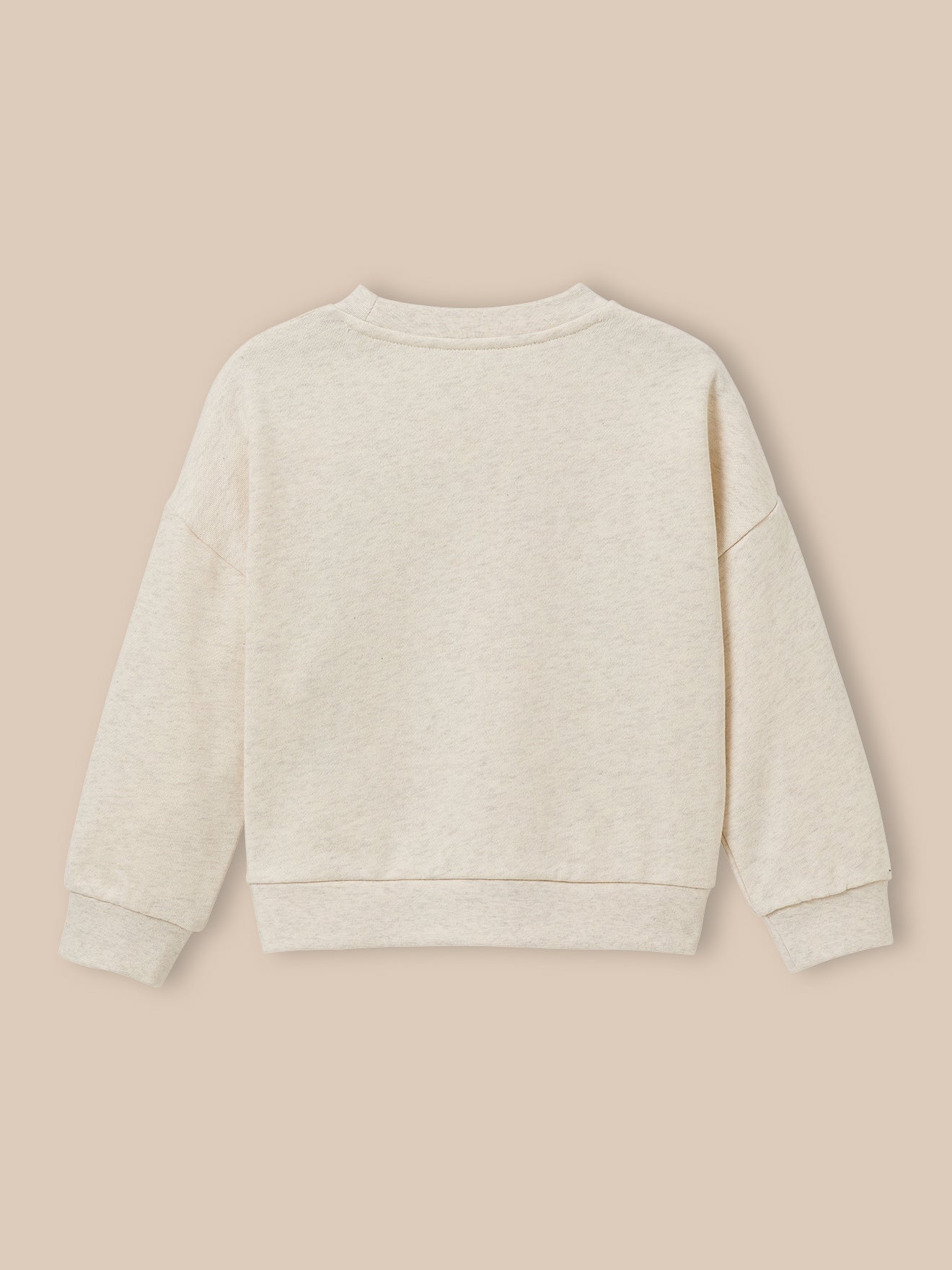Girl's organic cotton ruffled sweatshirt