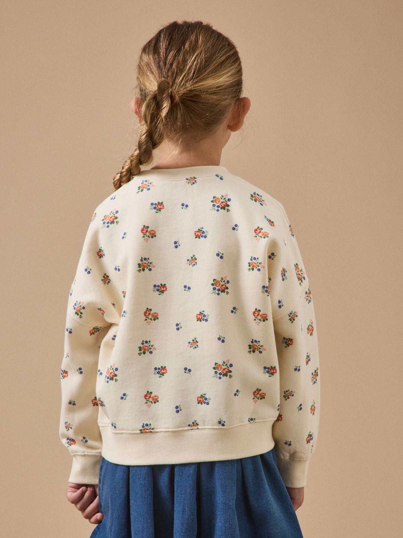 Girl's print sweatshirt