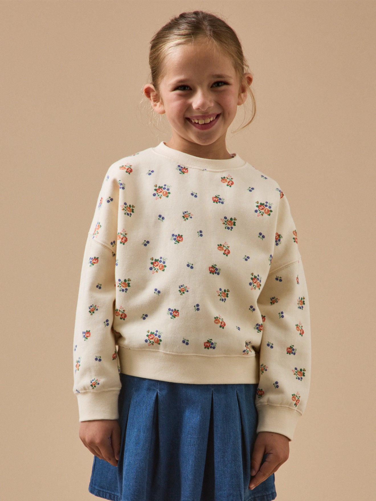 Girl's print sweatshirt