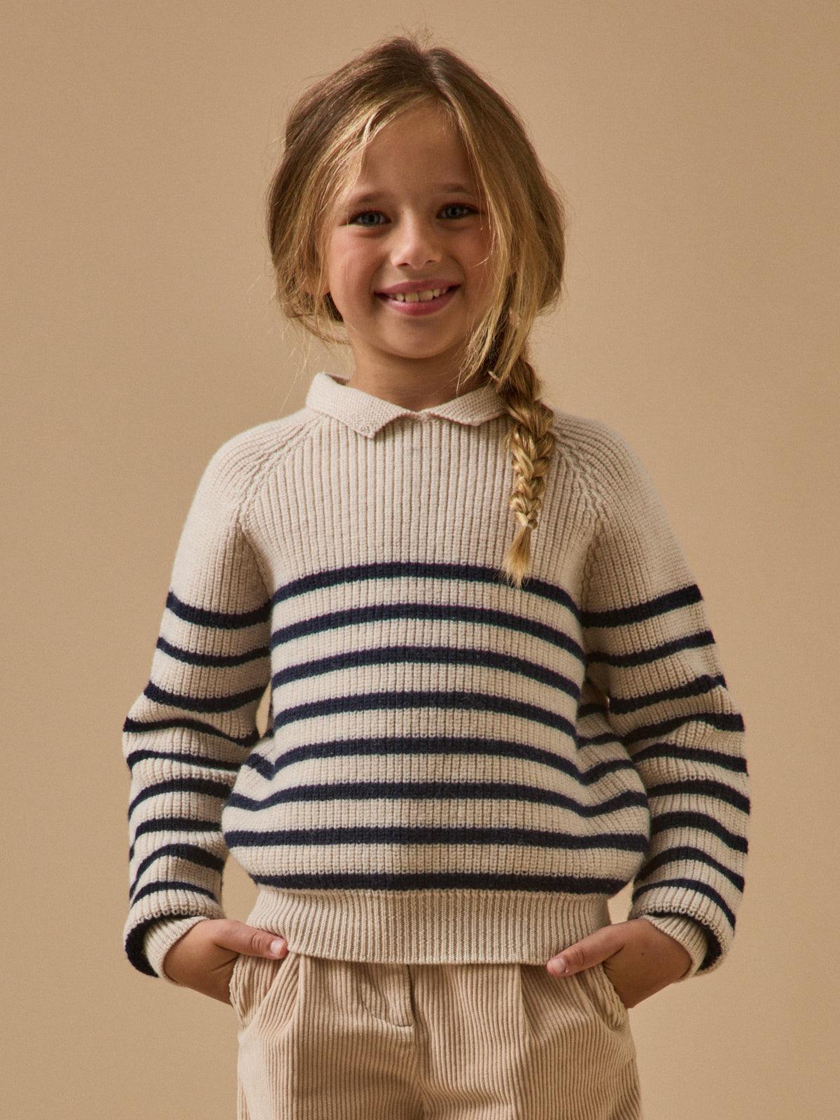 Girl's merino wool sweater - Cyrillus x Les 3 Tricoteurs