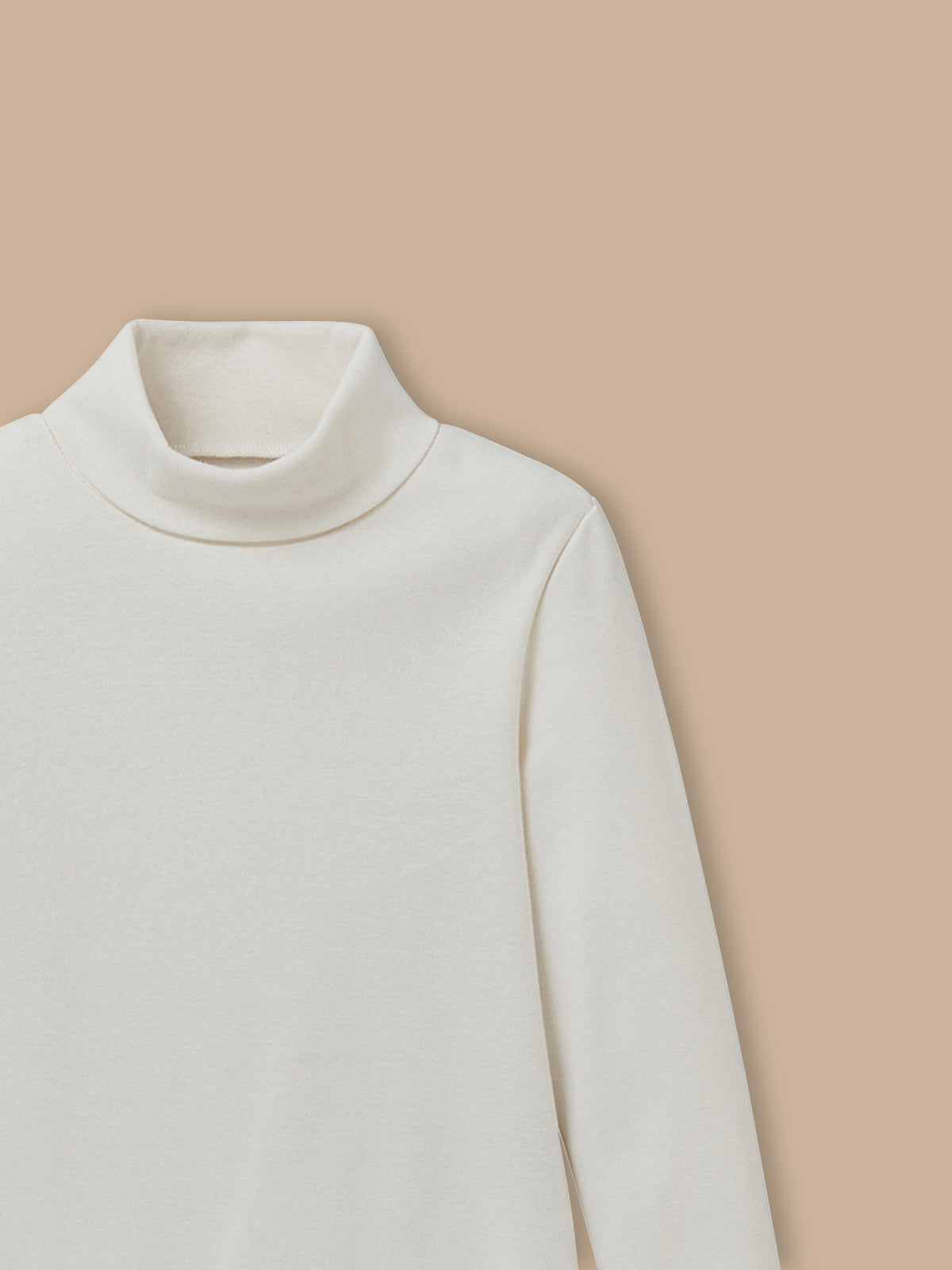 Sous-pull col montant Fille - Coton biologique
