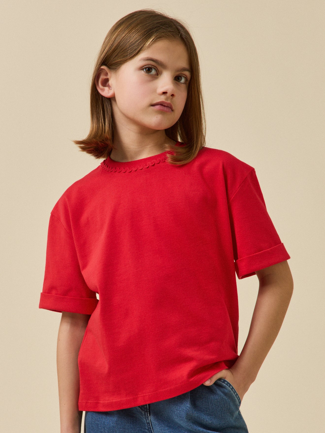 Girl's organic cotton T-shirt - Junior Collection