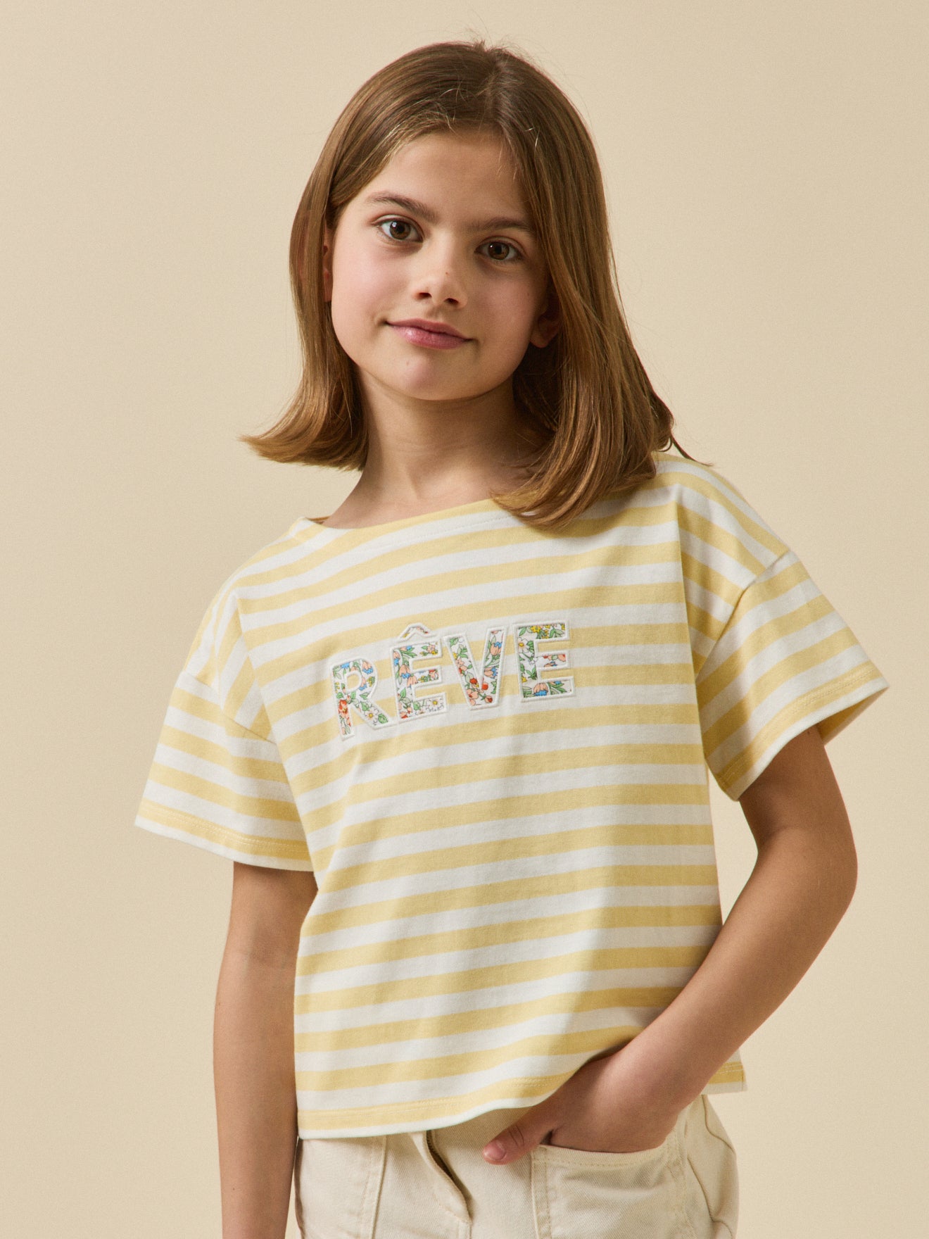 T-shirt message Fille - Collection Junior