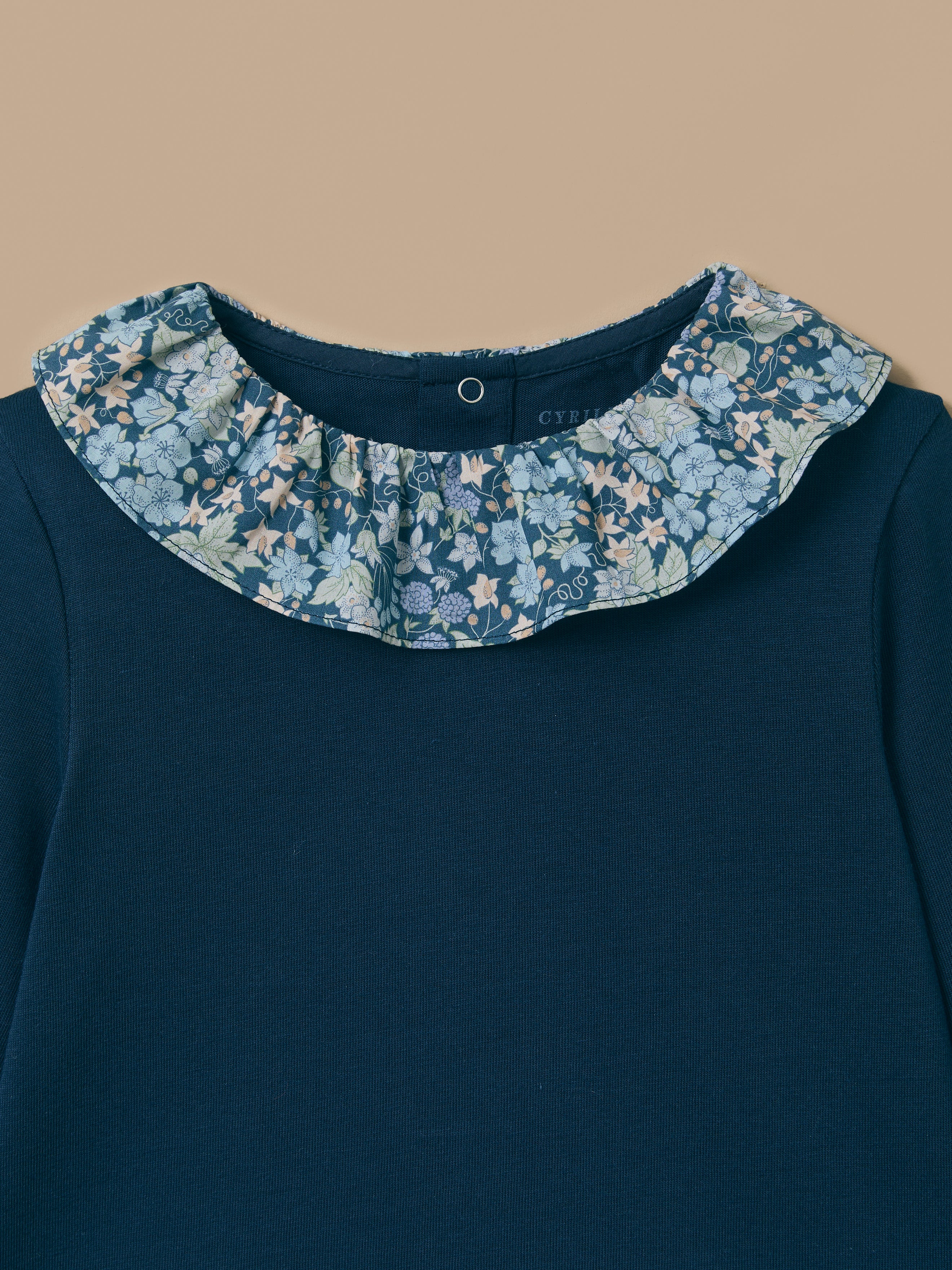 T-shirt col tissu Liberty Fille