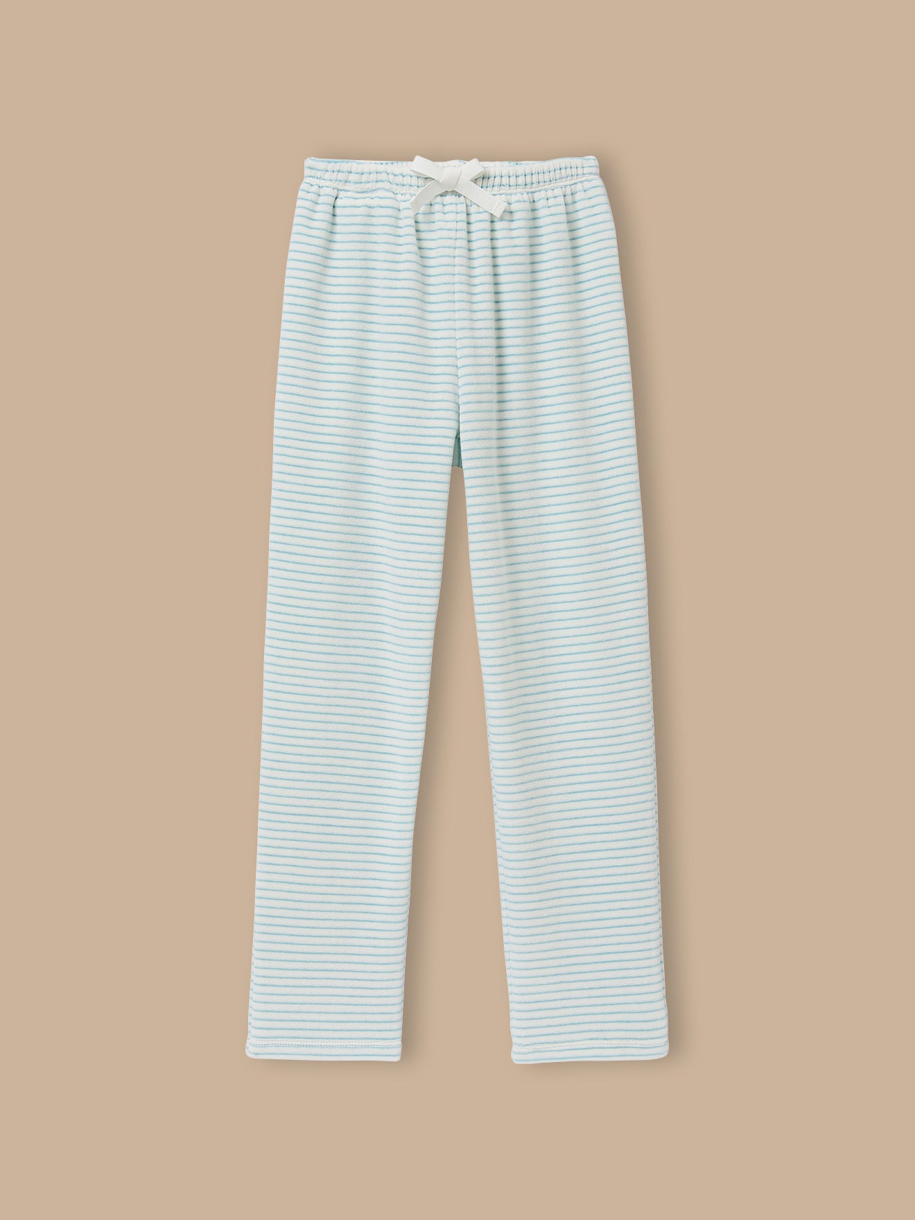 Girl's striped velour pyjamas