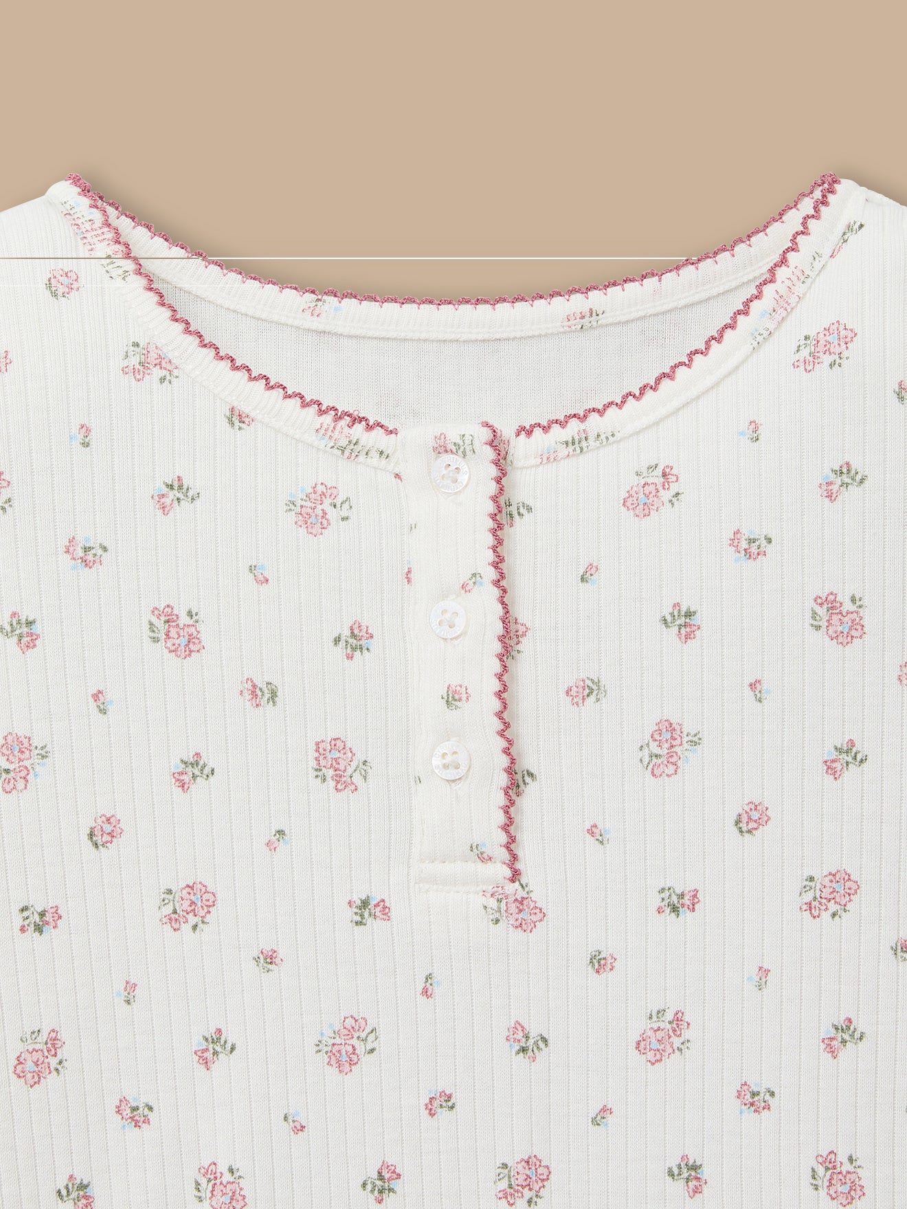Girl's pointelle knit pyjamas
