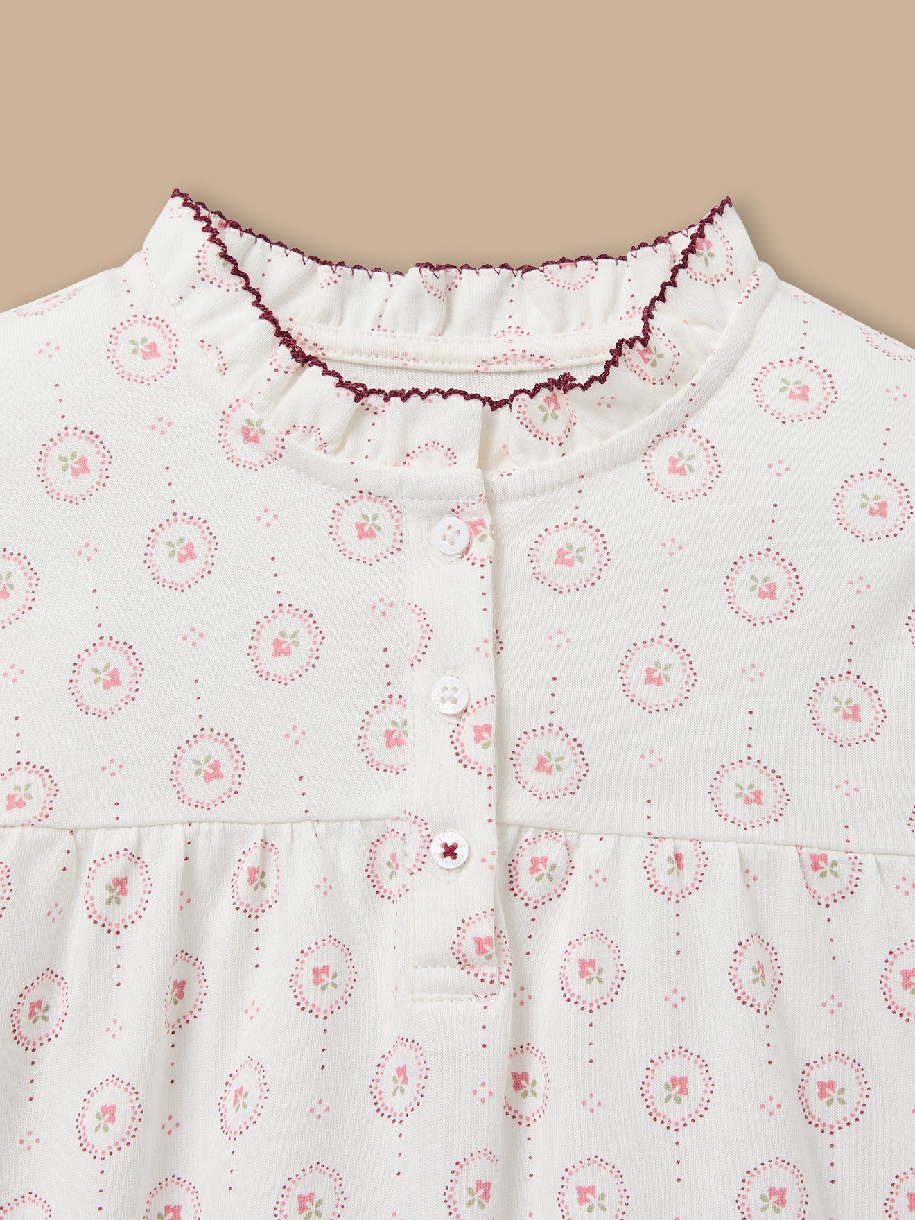 Girl's print jersey pyjamas